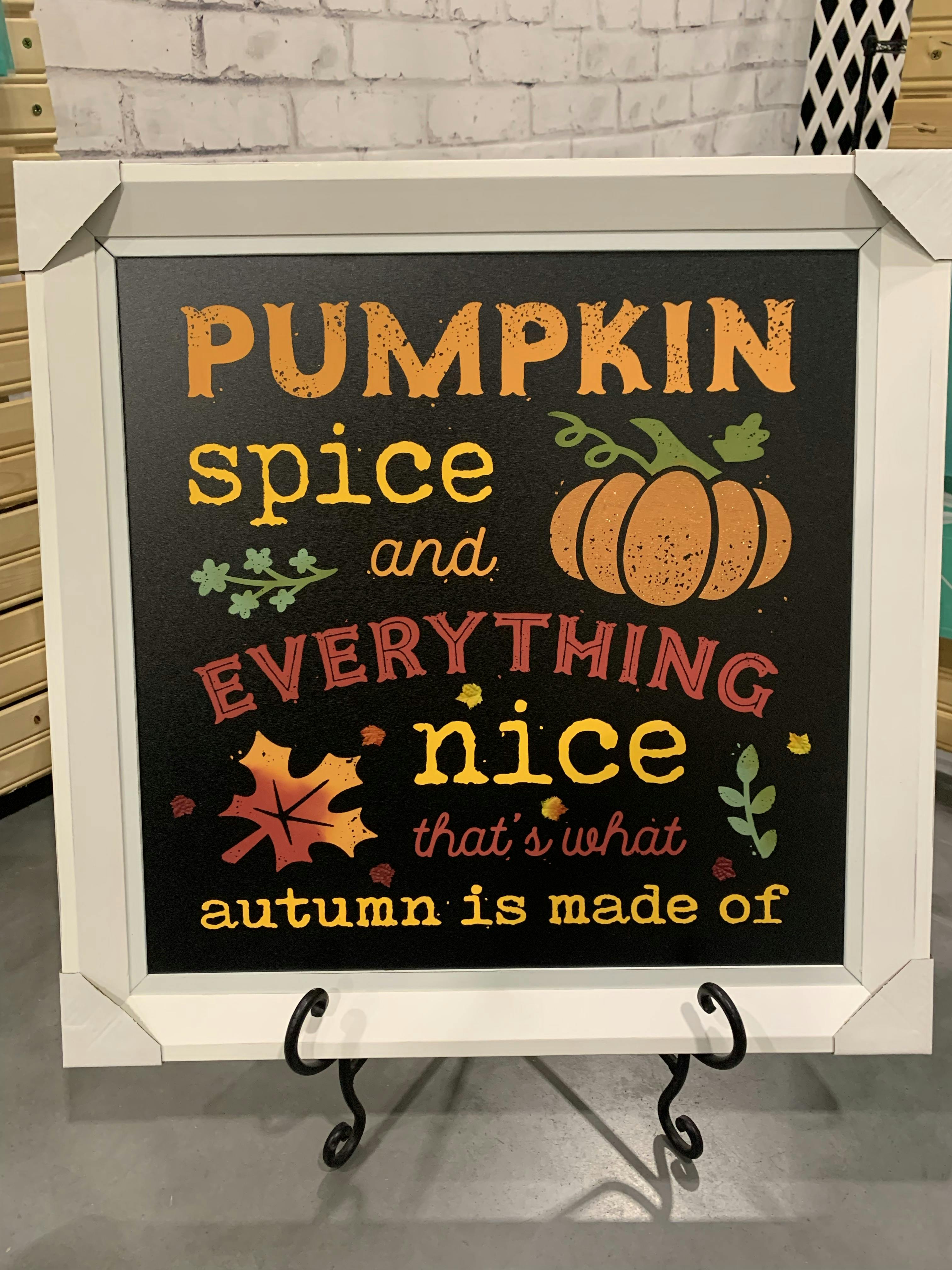 Pumpkin Spice Chalkboard