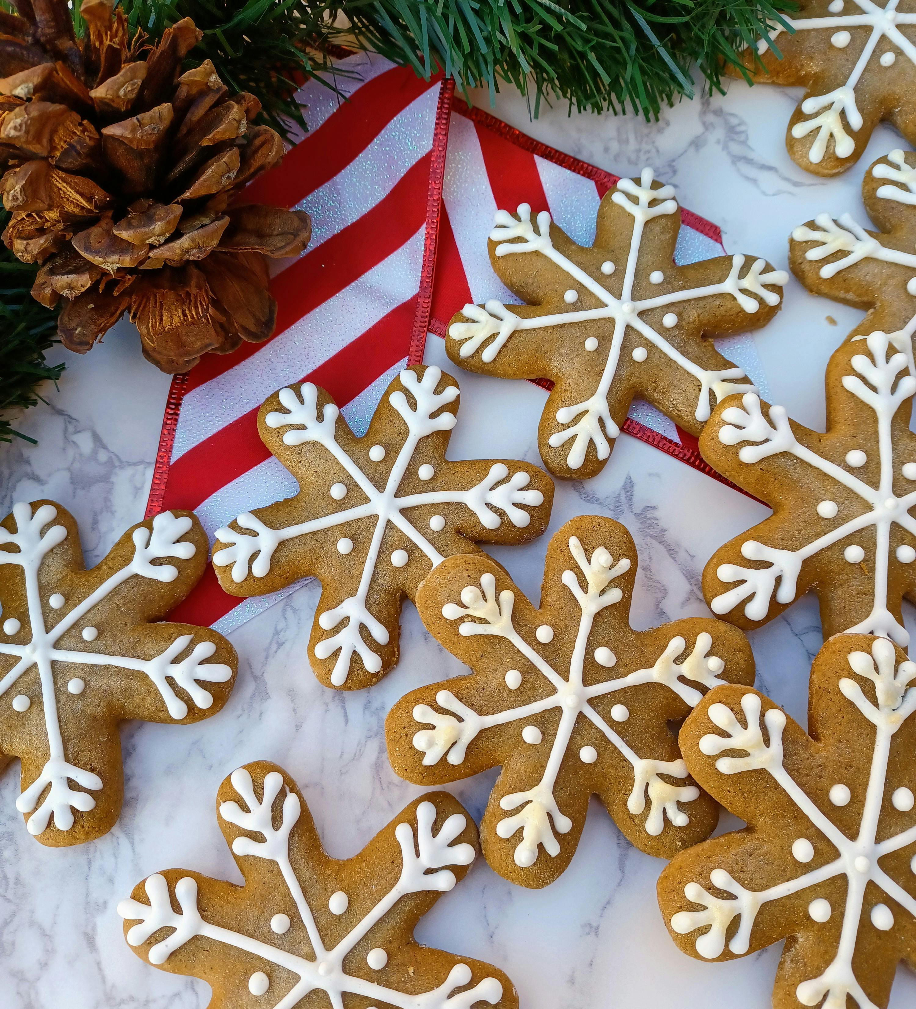 Gingerbread Snowflakes