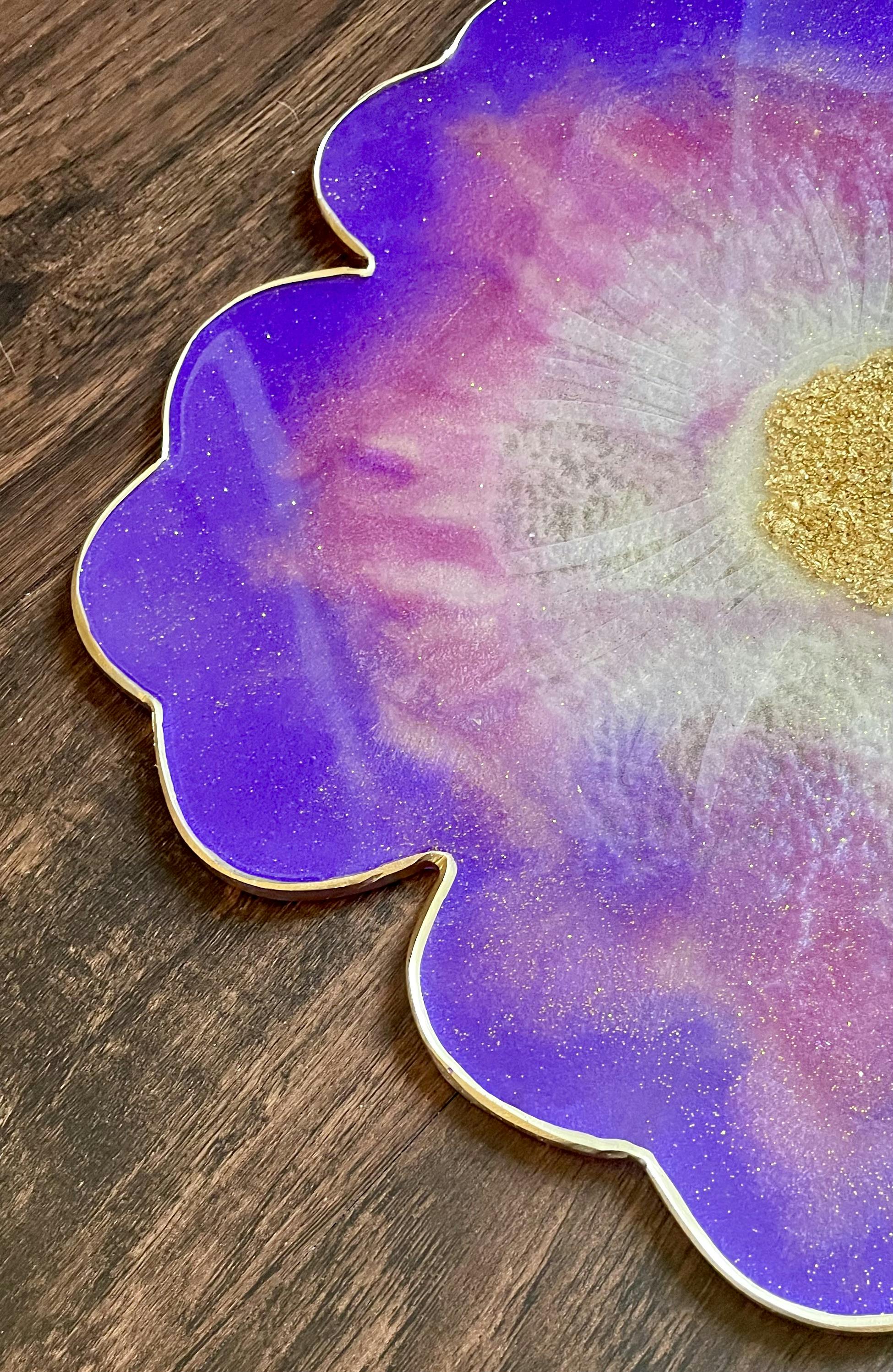 Sparkly Glam Decorative Tray + 1 Free Coaster