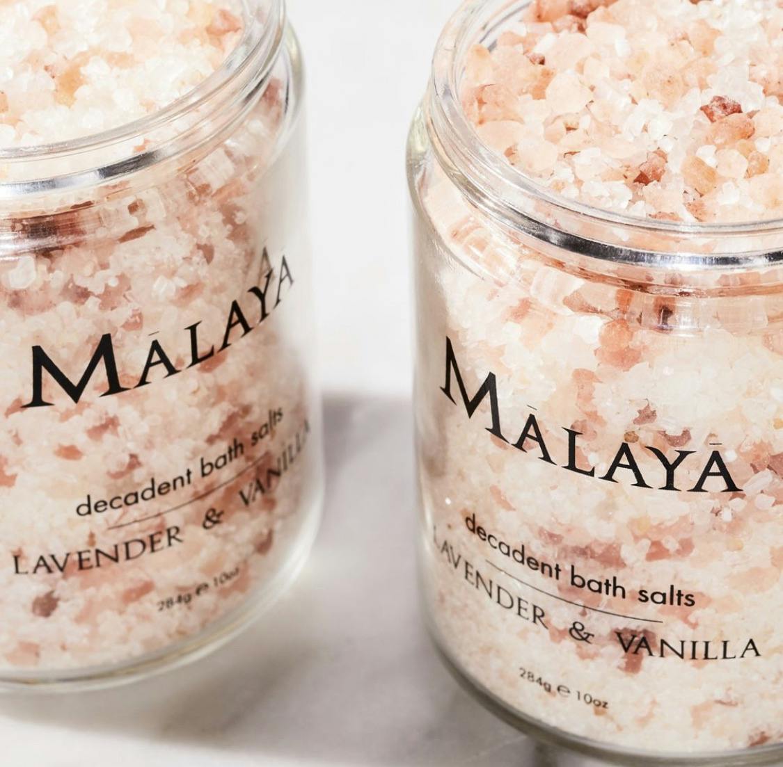 Decadent bath salts by Malaya Organics 