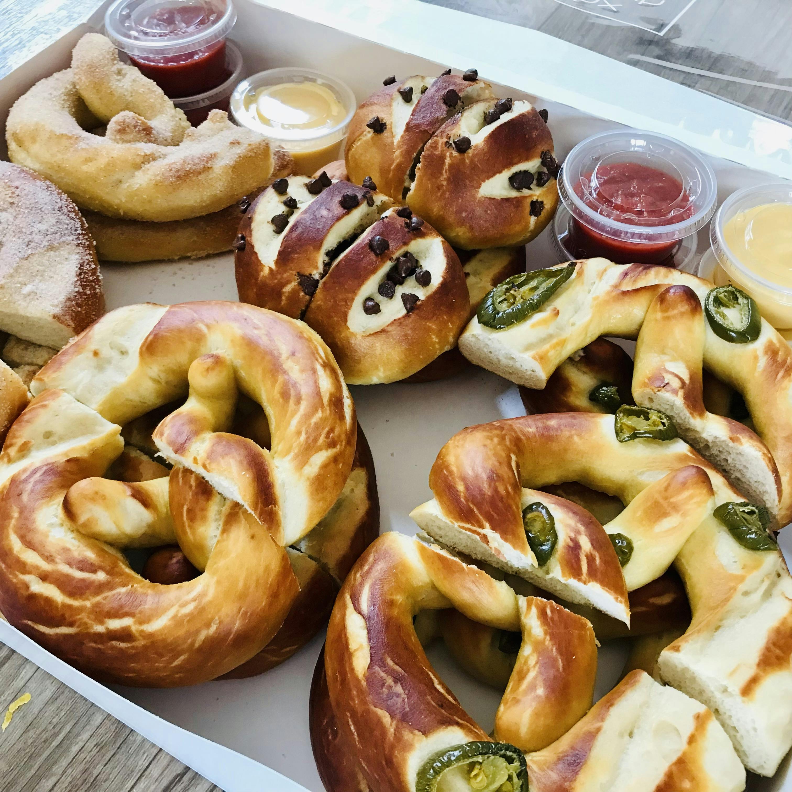 10 Assorted Soft Pretzels! Delivery+shipping
