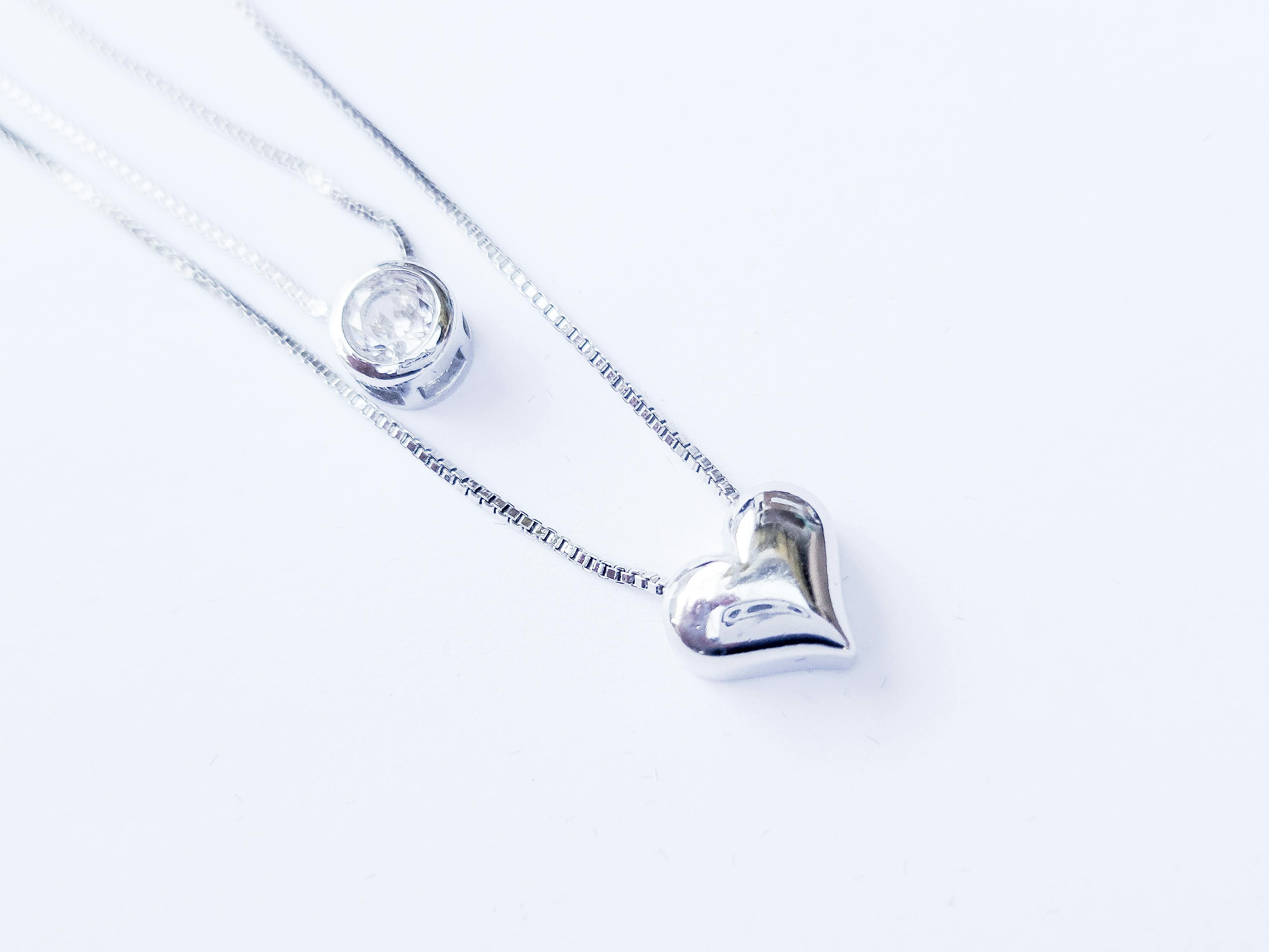 Double Layer Sterling Silver Necklace