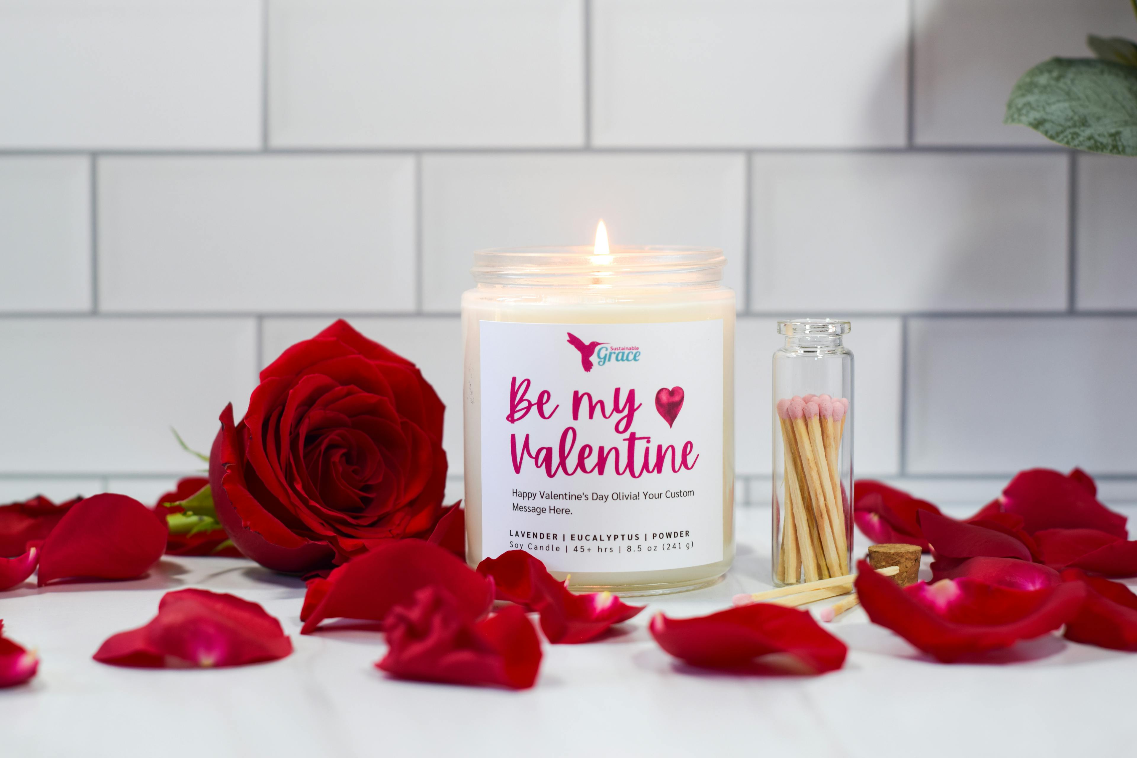 Be My Valentine Hand-Poured Soy Candle 💘