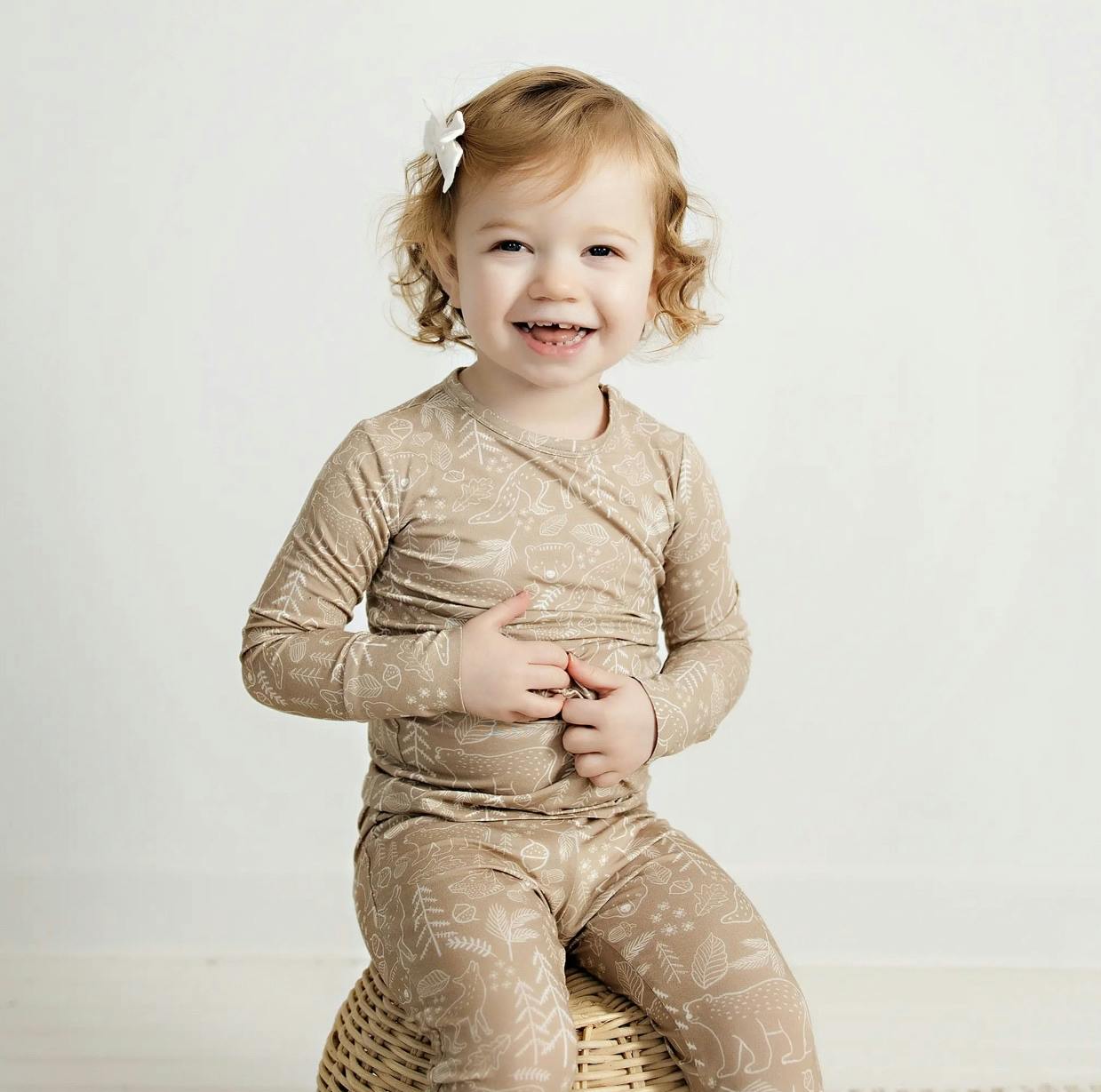 Woodland Toddler Bamboo Pajama Set