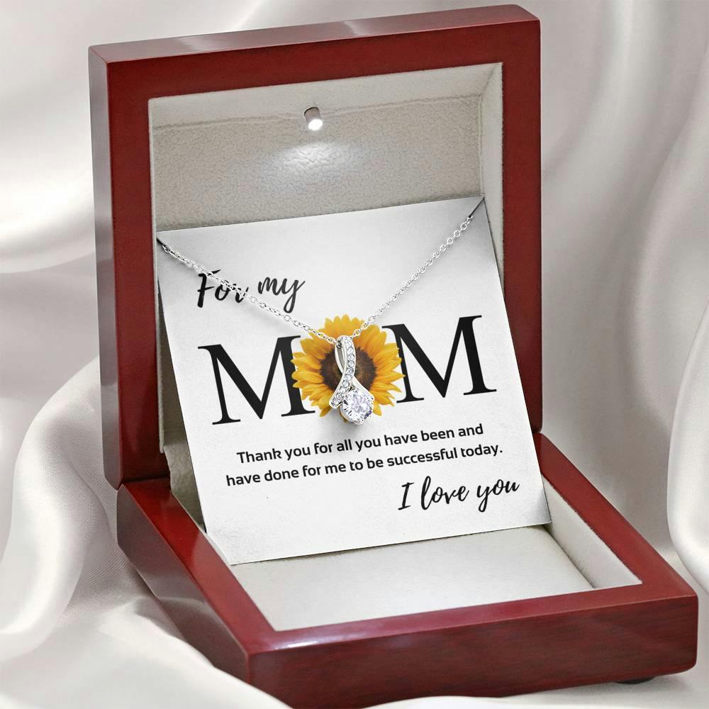 14K White Gold Necklace with Message Card