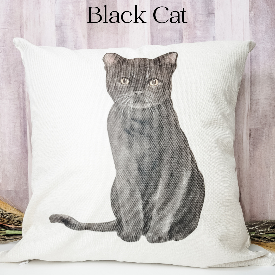 Cat Themed Pillow Covers