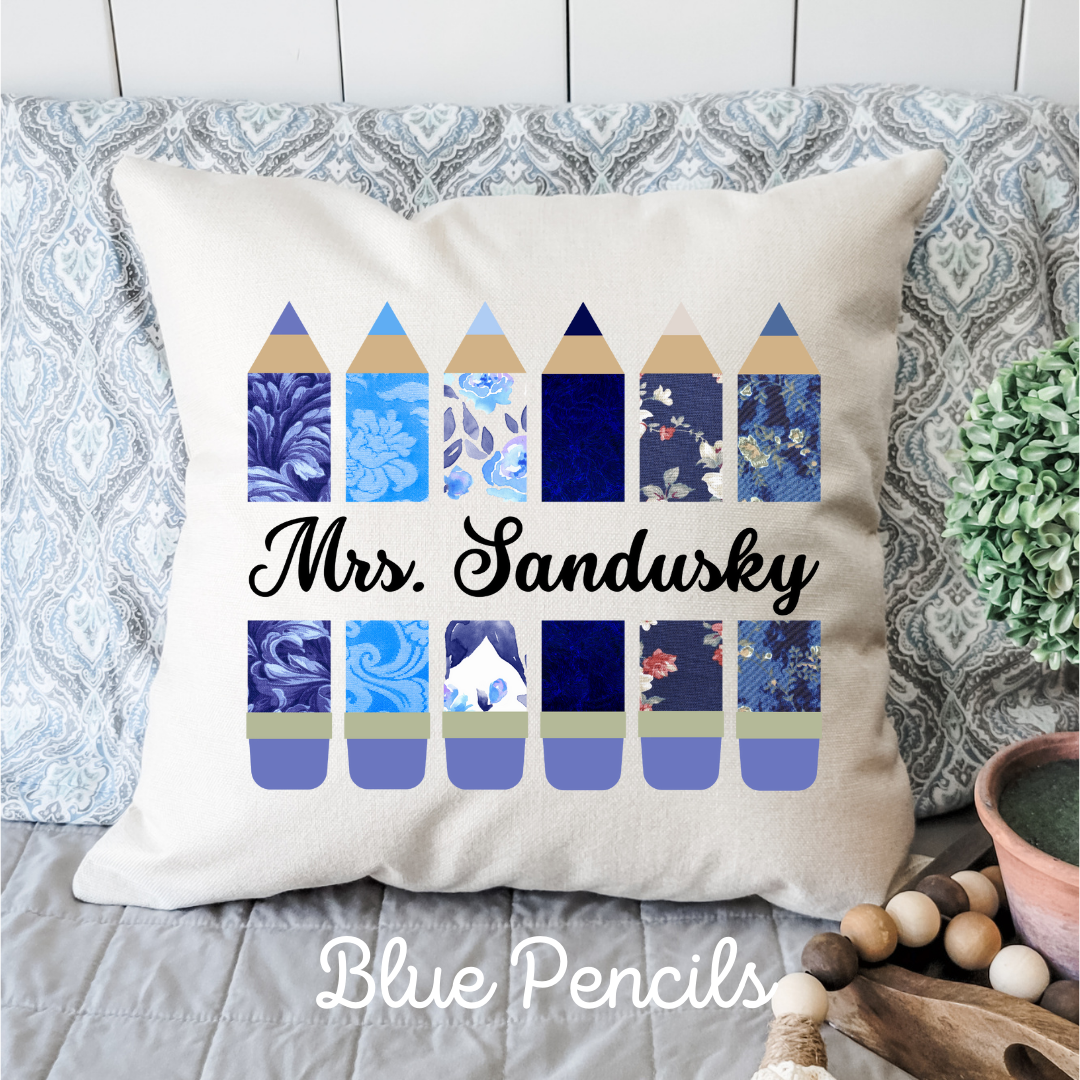 Personalized Teacher Pillow Covers