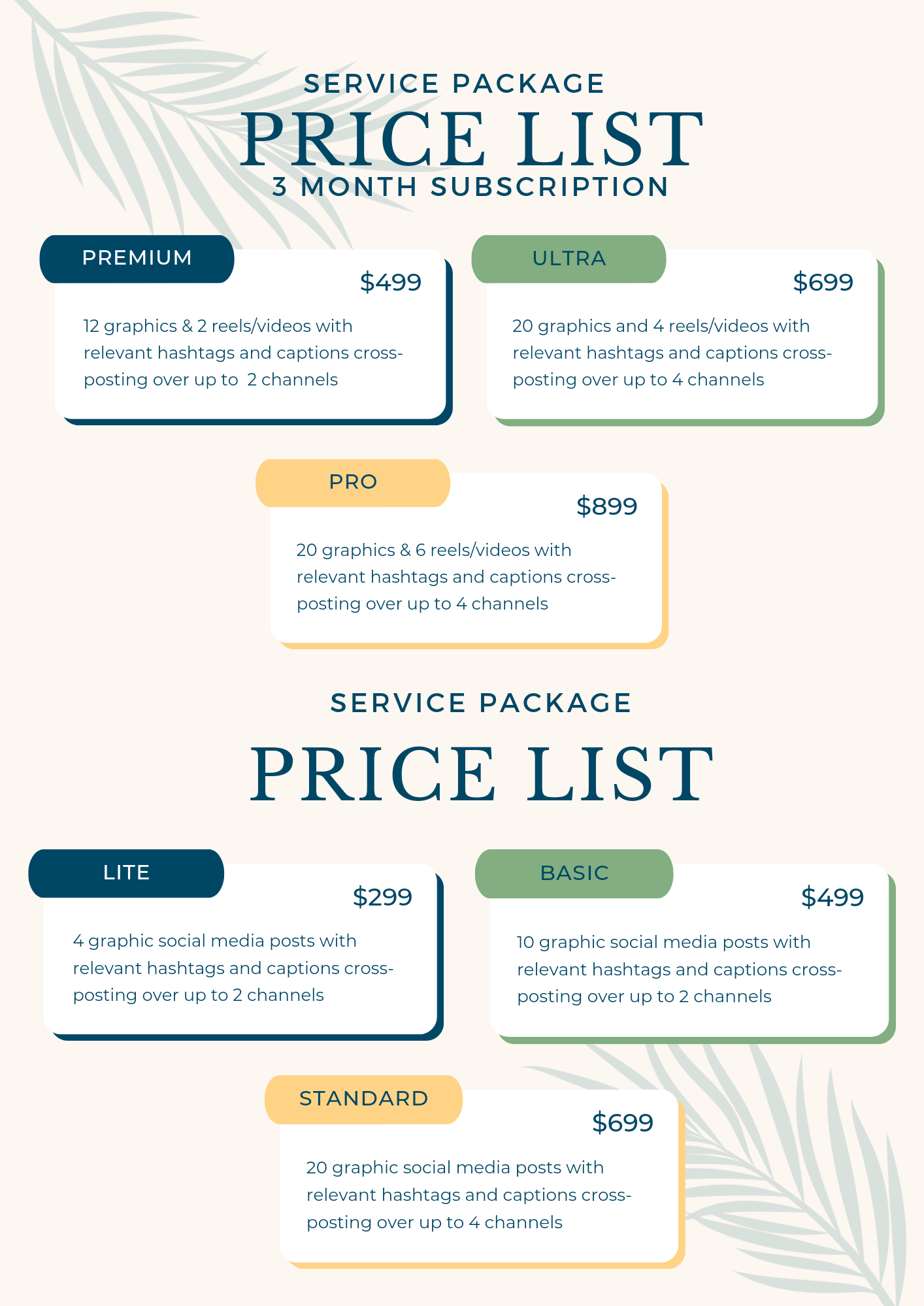 Lite Service Package