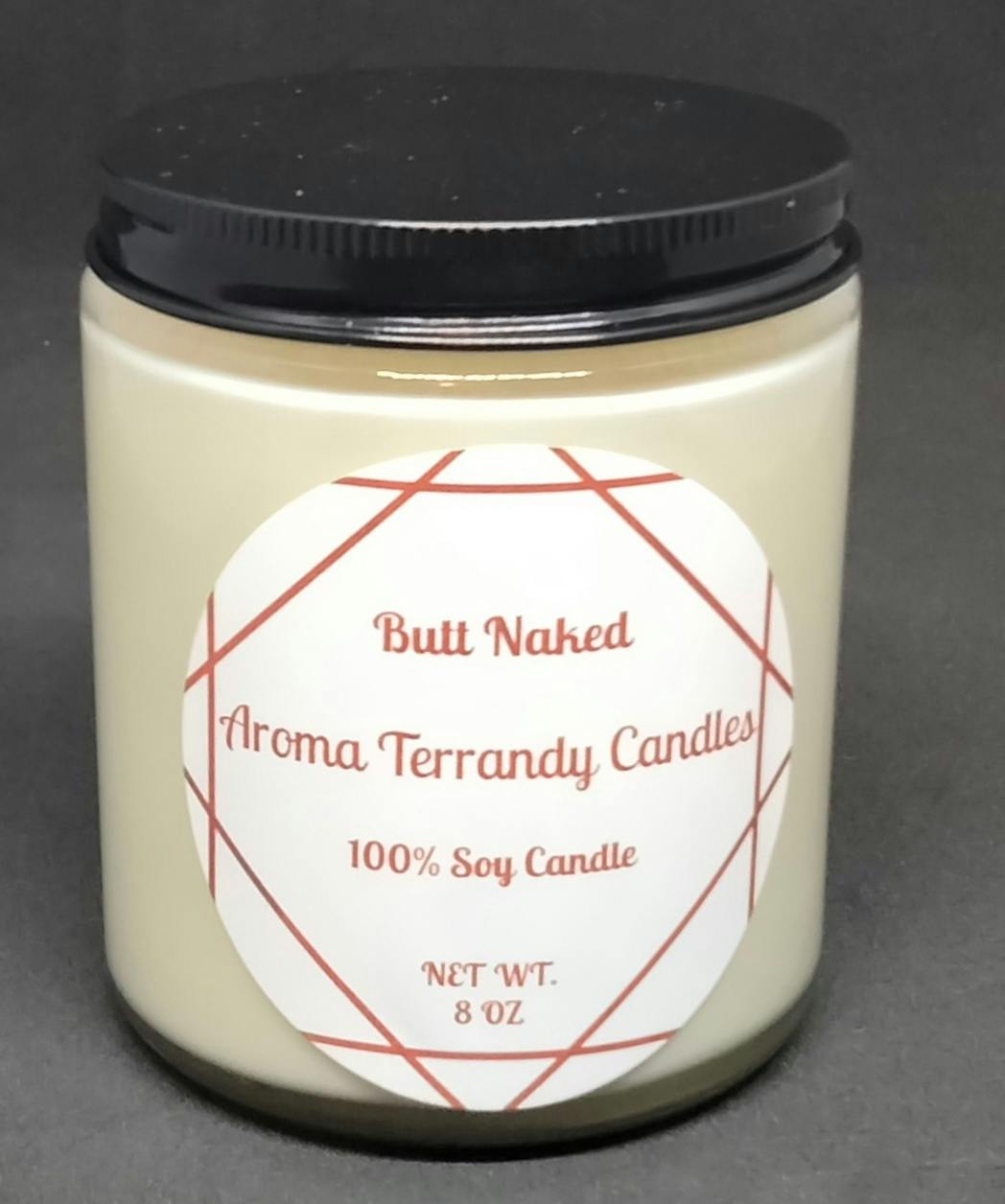 8 oz Butt Naked Aroma Soy Candle