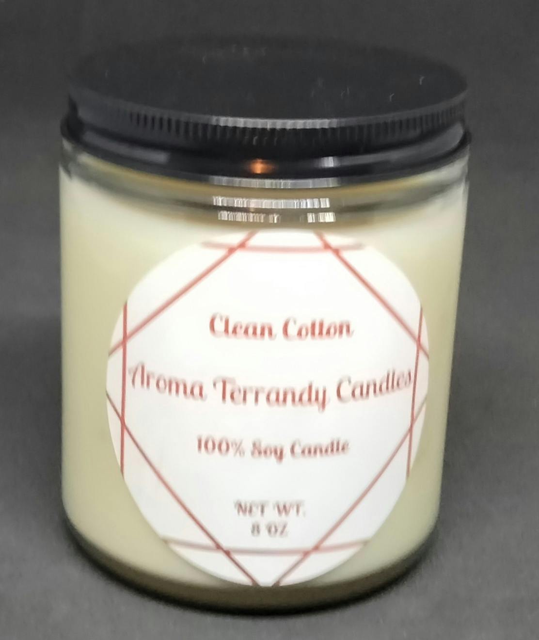 8 oz Clean Cotton Aroma Soy Candle