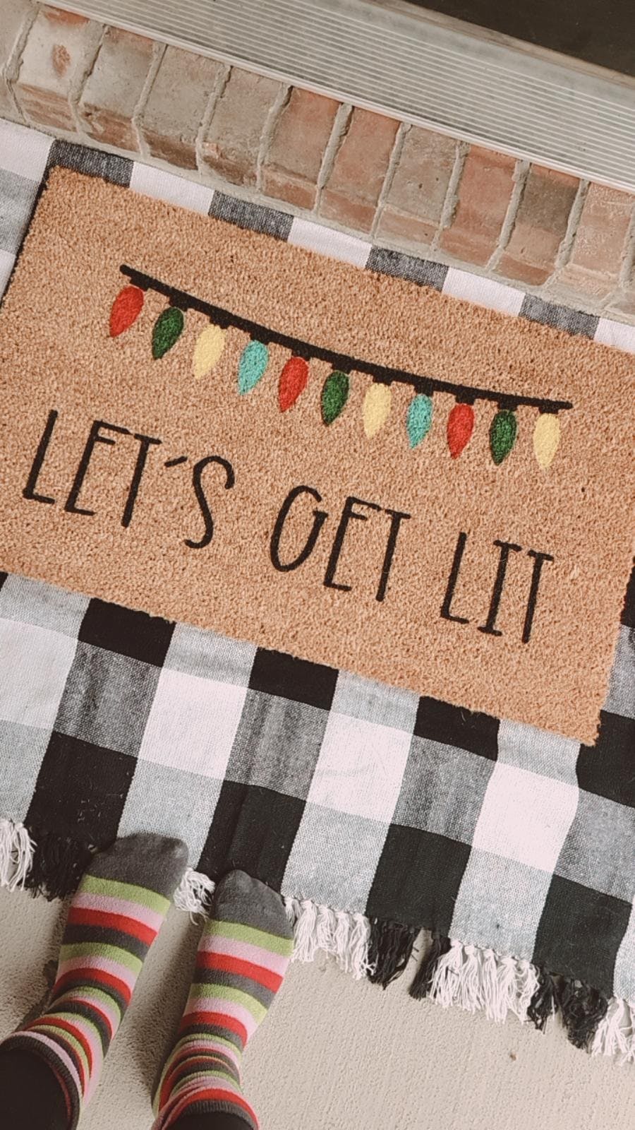 Let's Get Lit Doormat