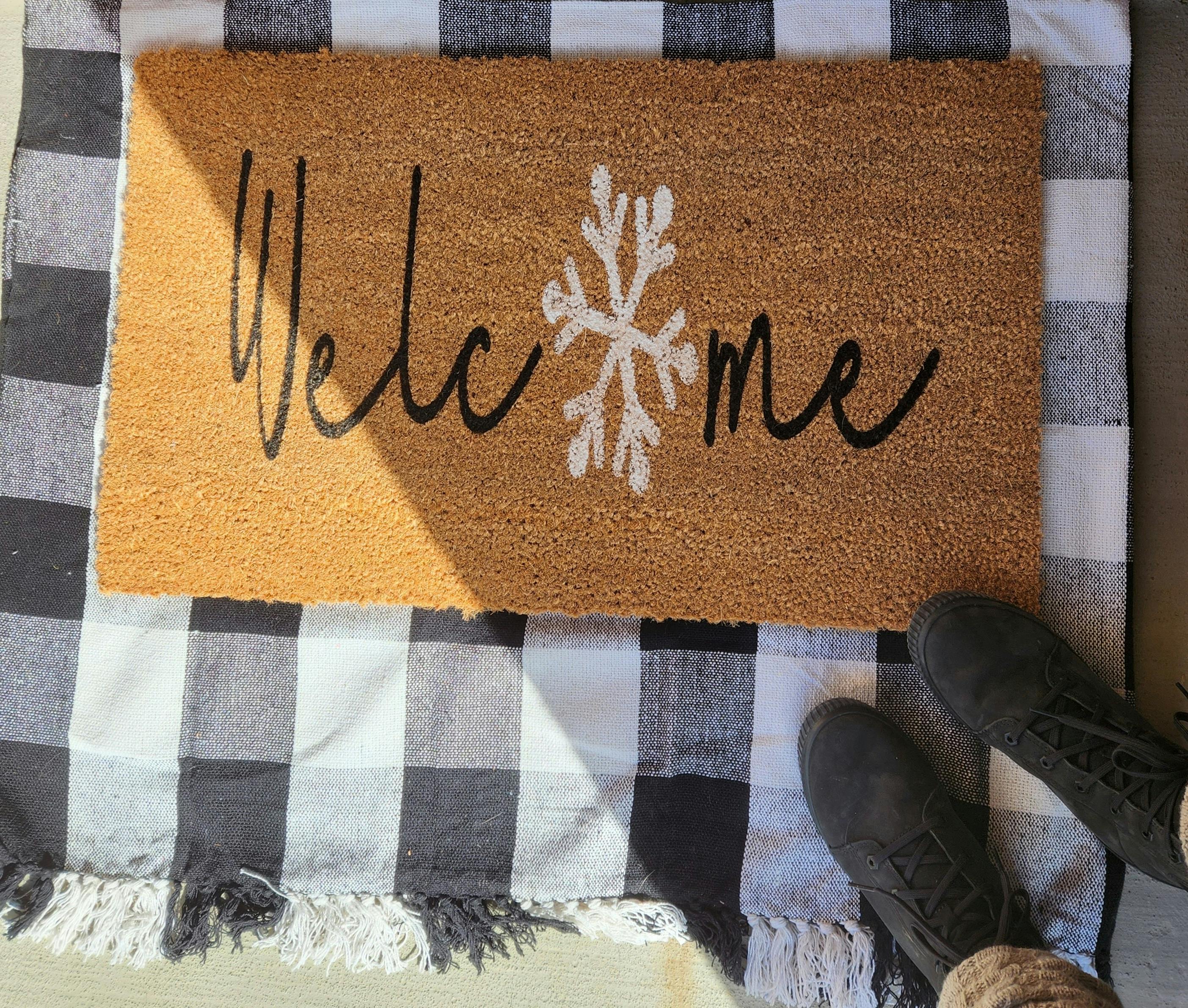 Snowflake Welcome Doormat 