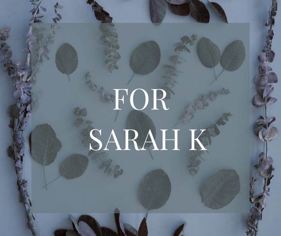 Custom for Sarah K