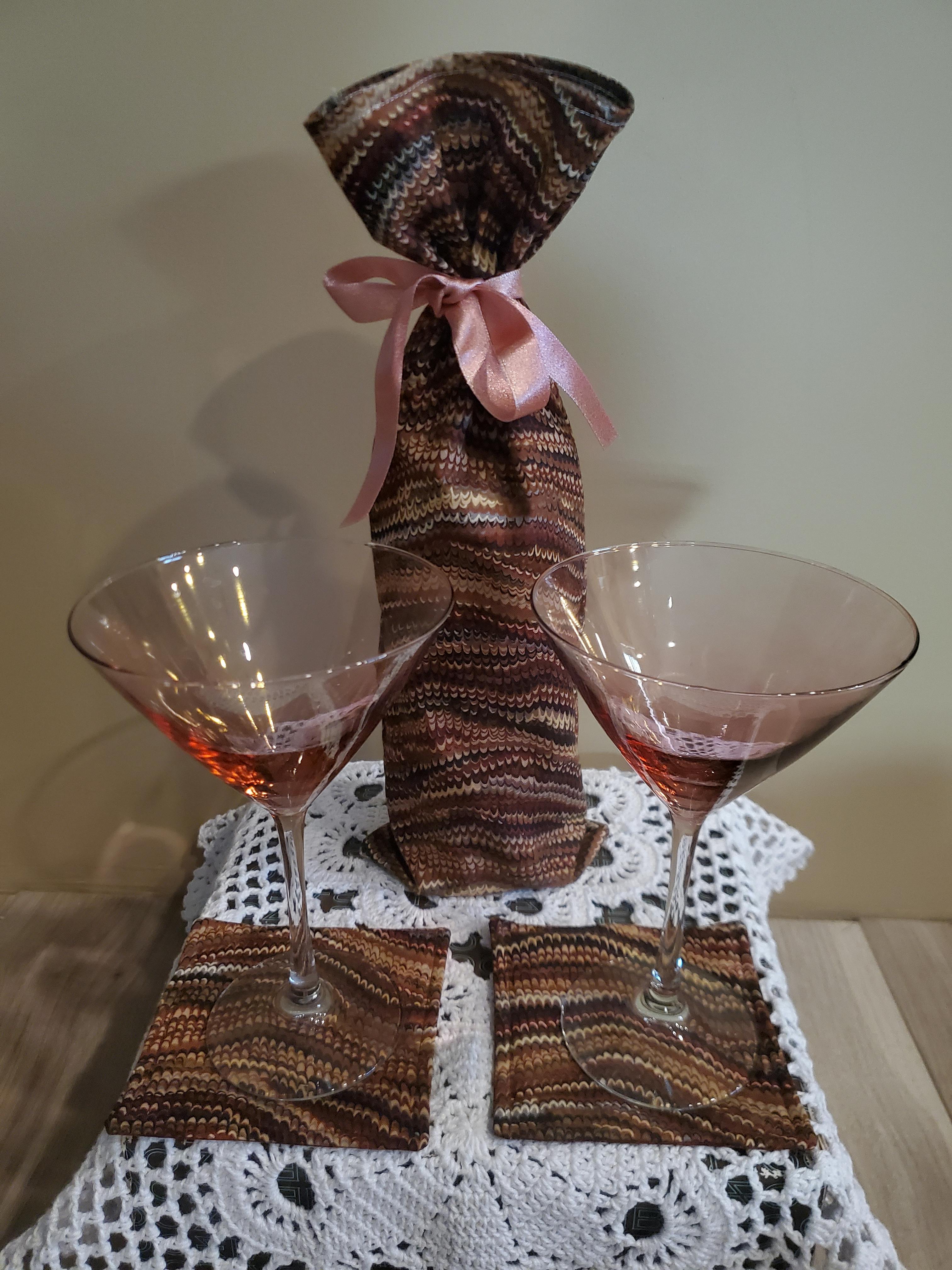 Dazzle Creations  handmade wine bag sets