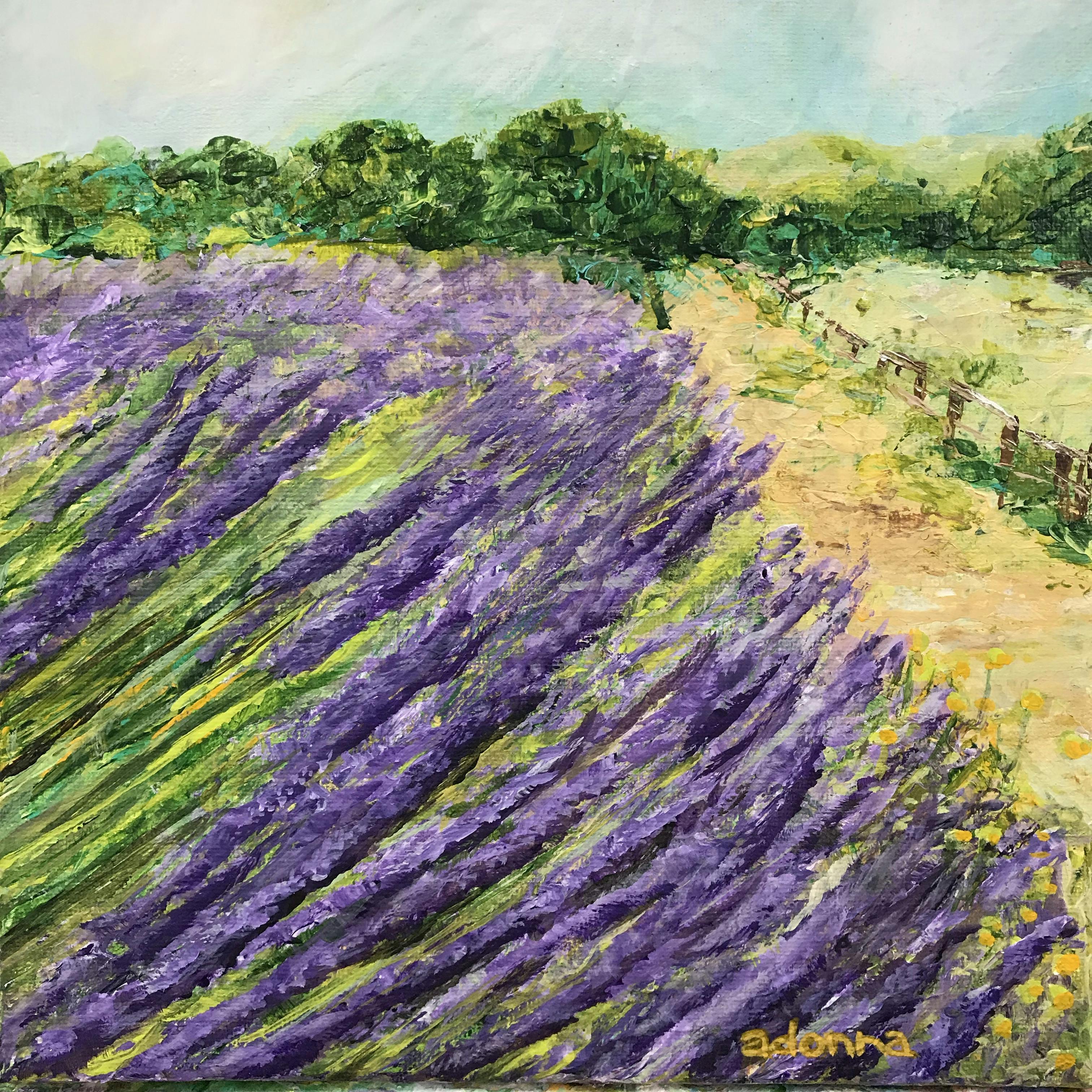 Lavender field print 