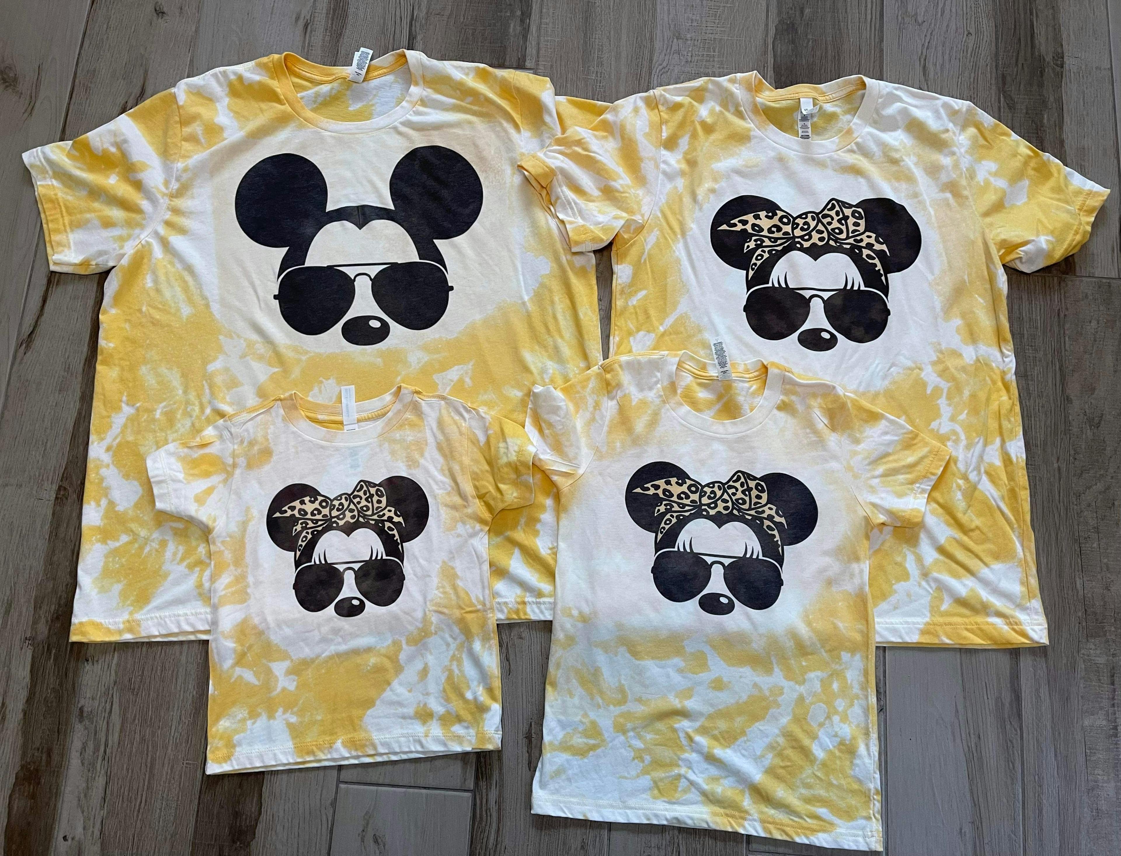 Disney Inspired Family Vacation Bleached Shirts