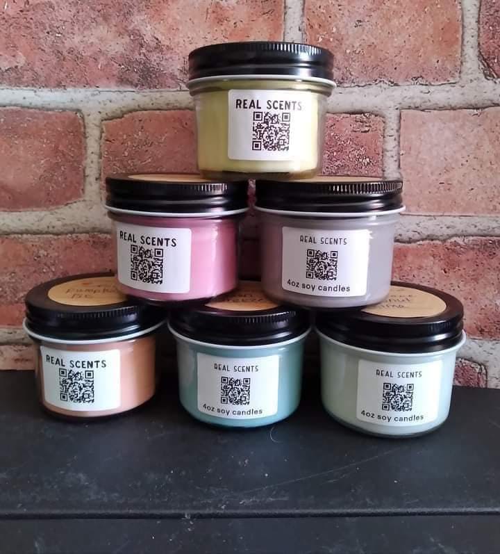 4oz soy candles 