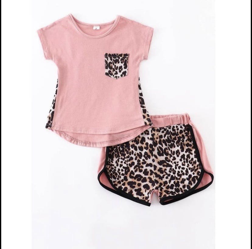 Pink And Leopard Set