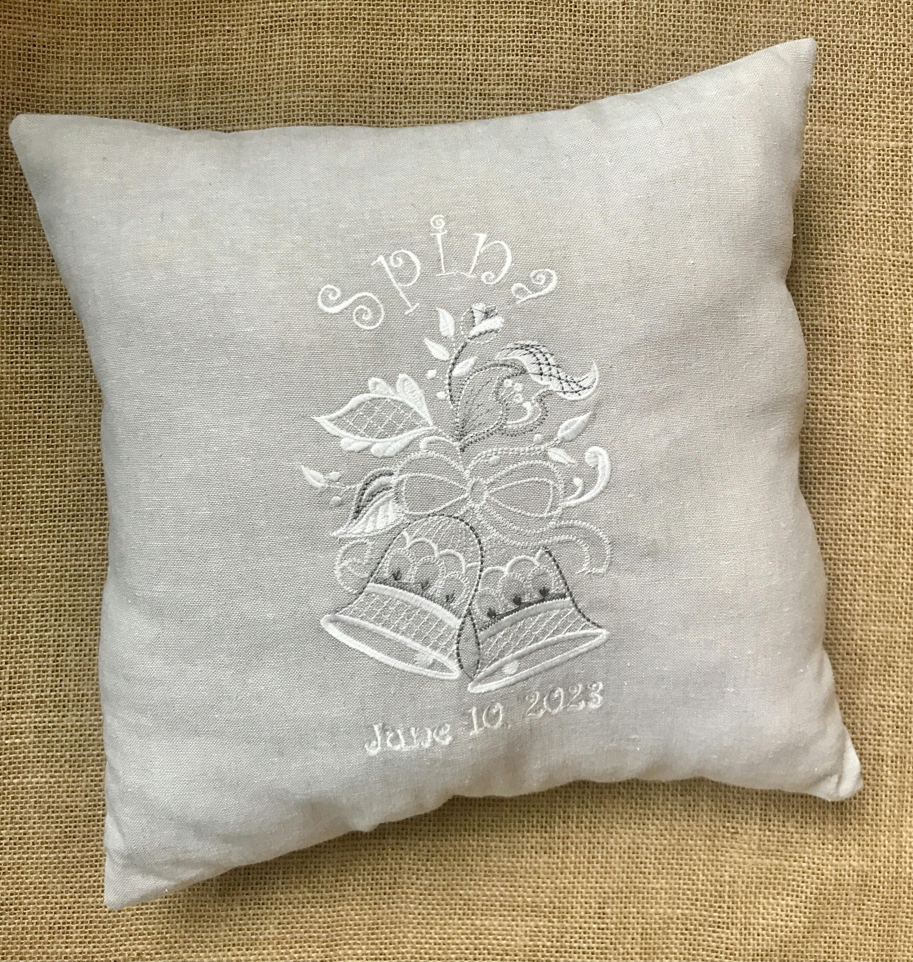 Personalized Wedding Pillow/ Ring Bearer Pillow