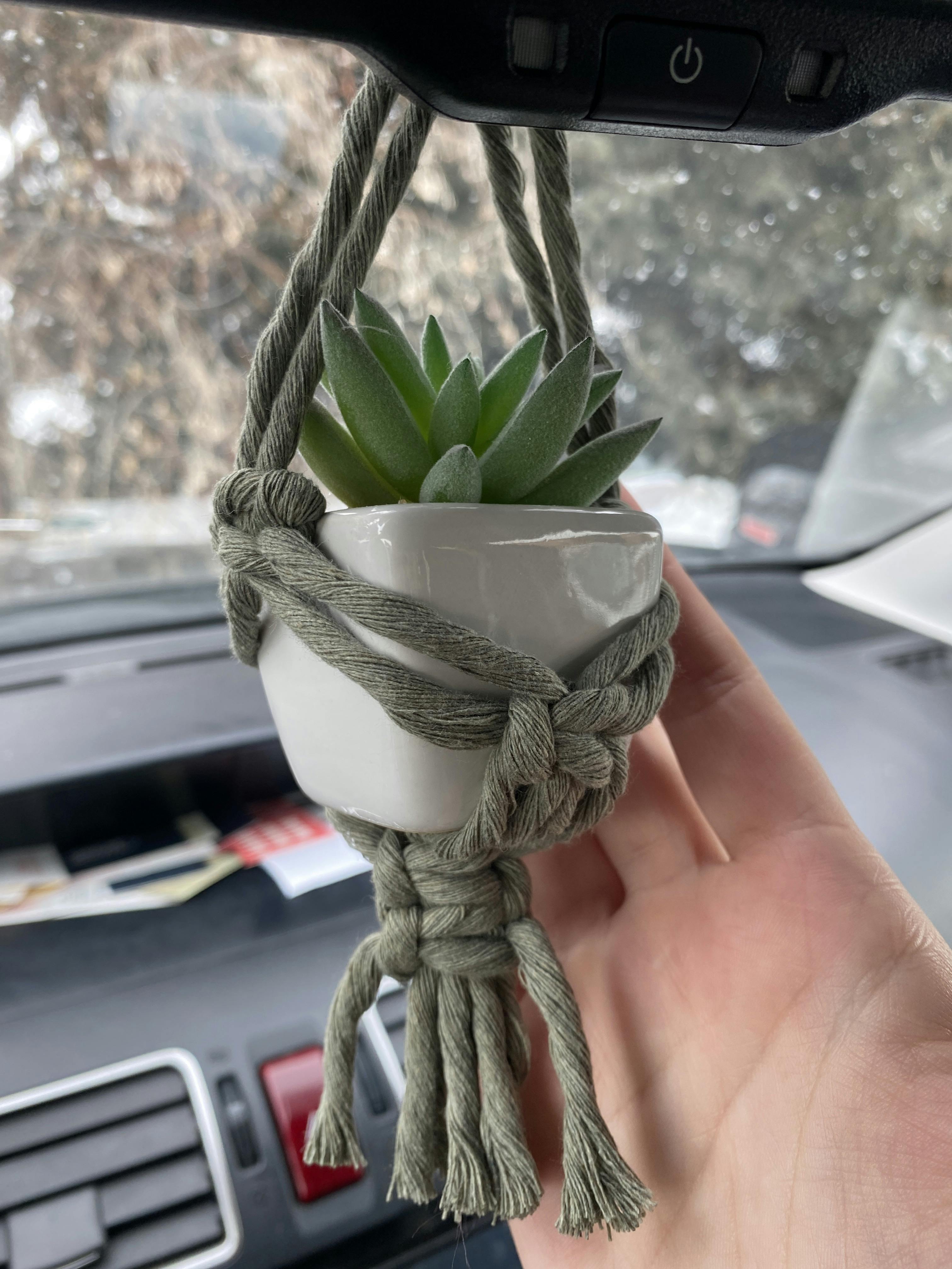 Mini Plant Hanger Mirror Charm