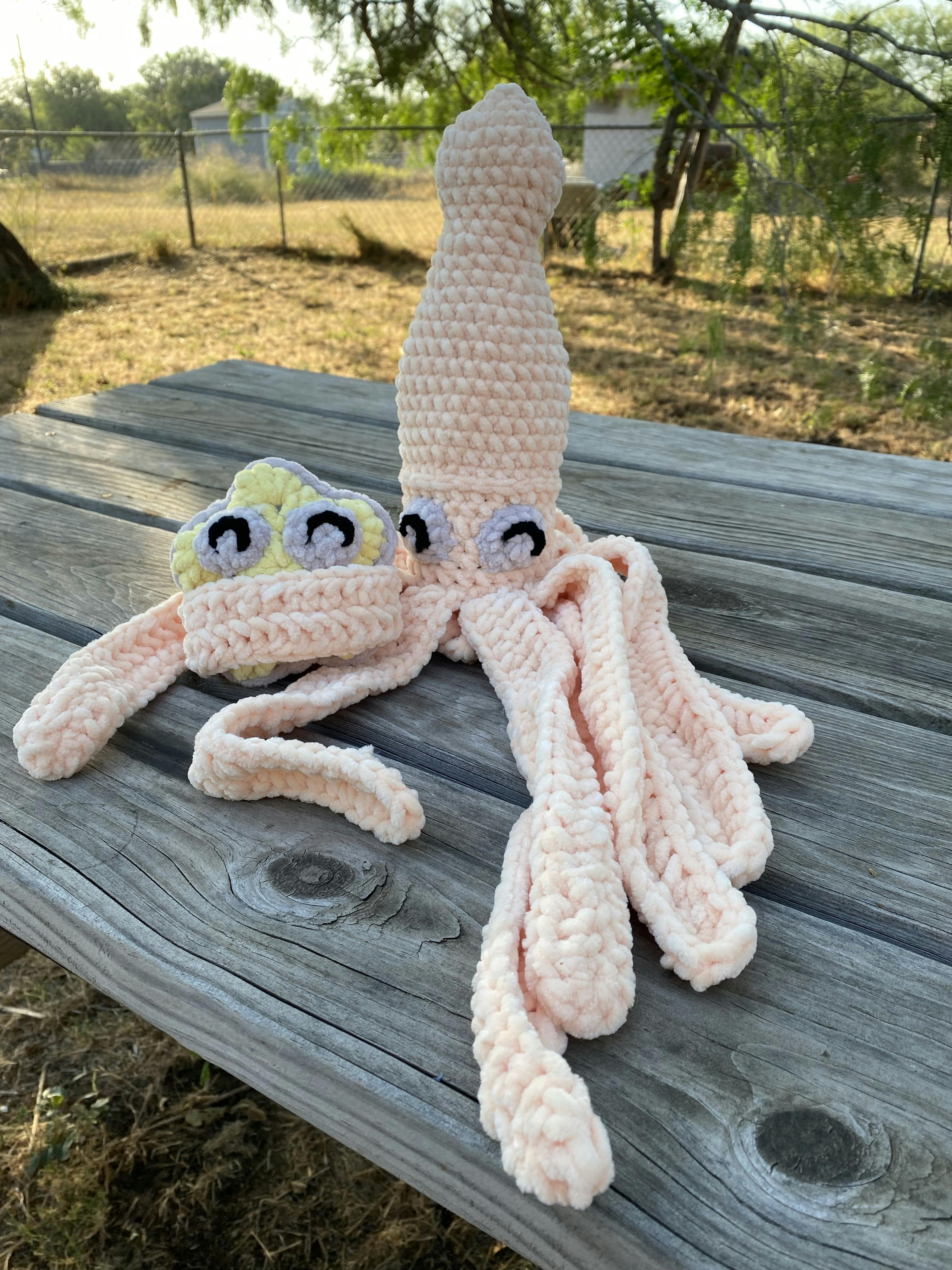 “Giant” Squid and Buddy!