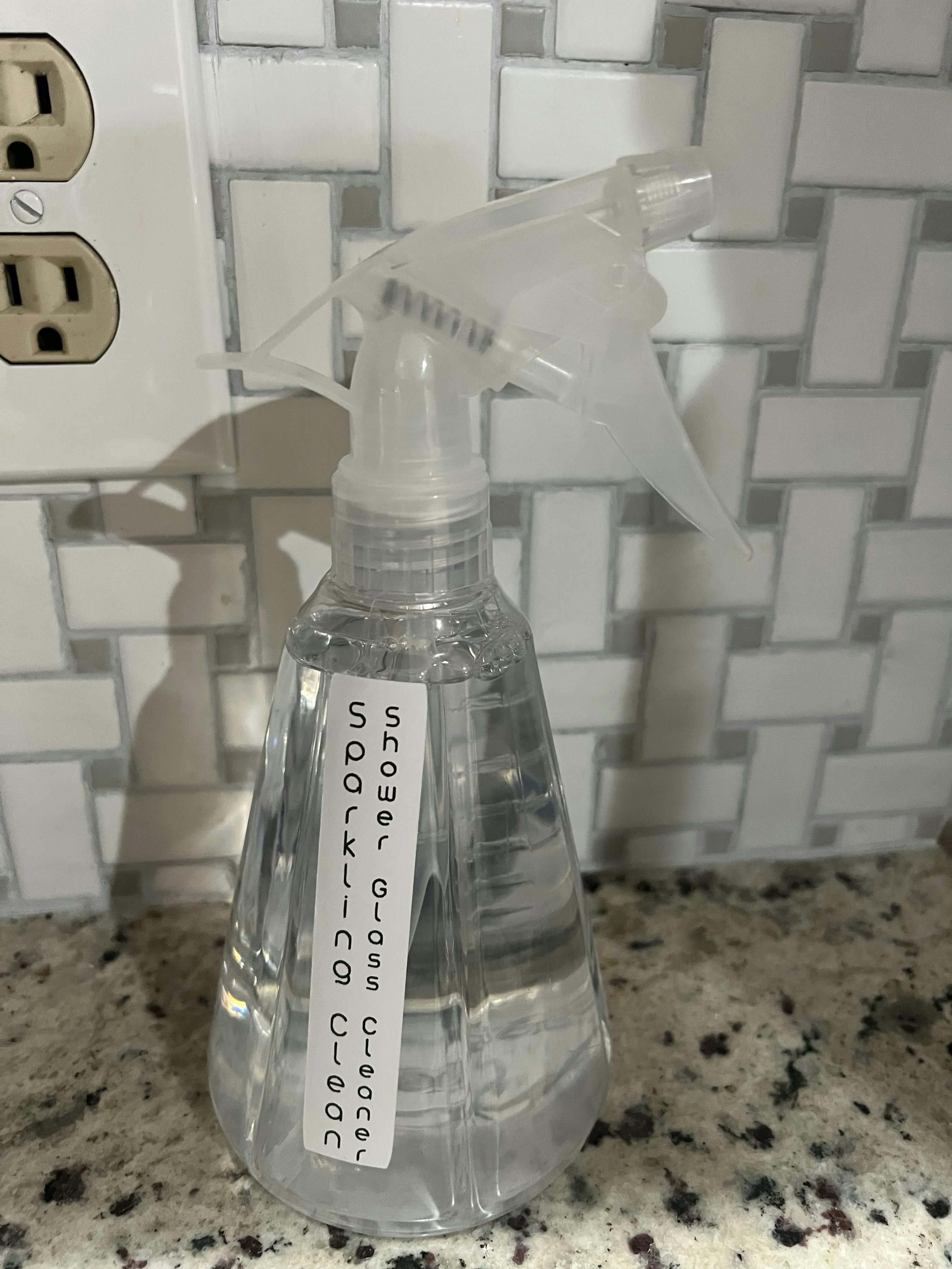 Shower glass cleaner 