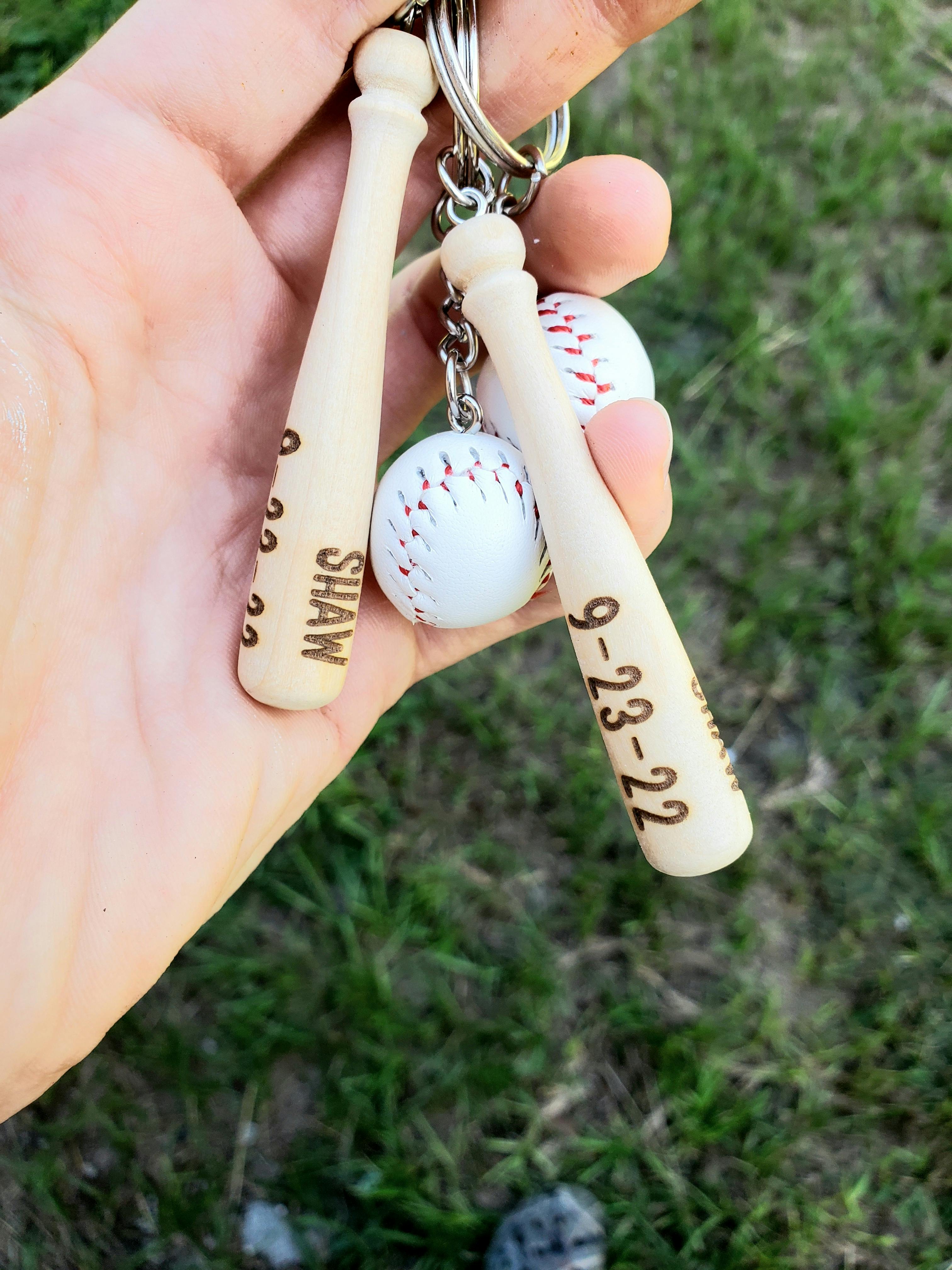 Baseball/Softball Personalized Keychain