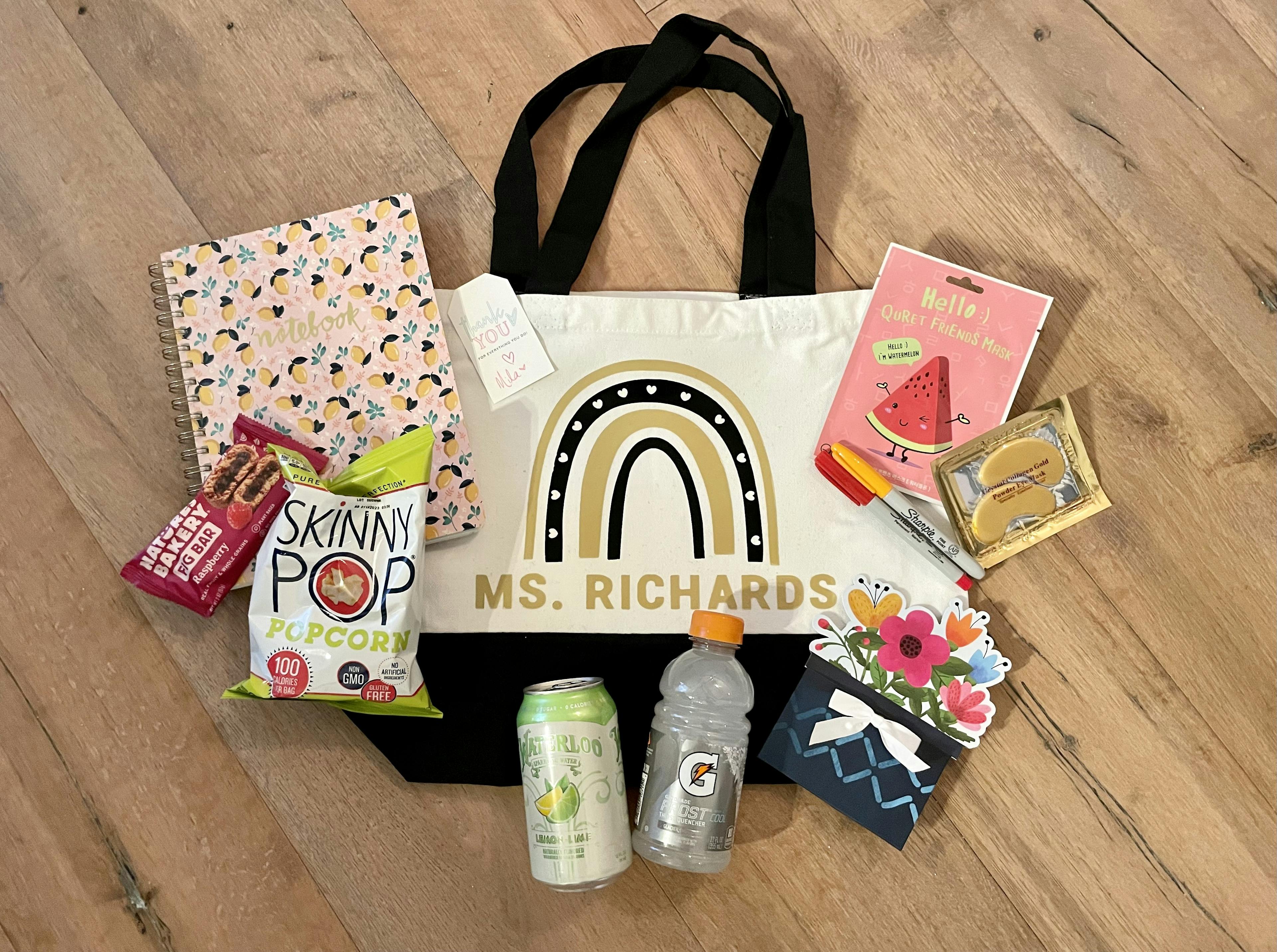 Personalized Bag + Goodies | Teacher Gift