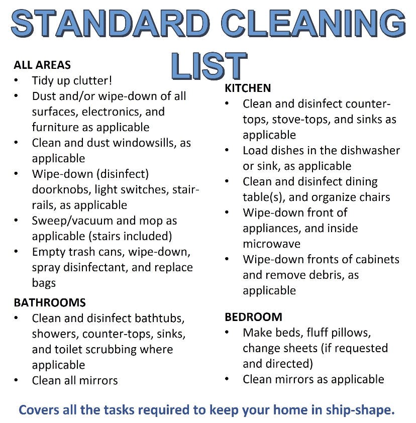 Standard Cleanings