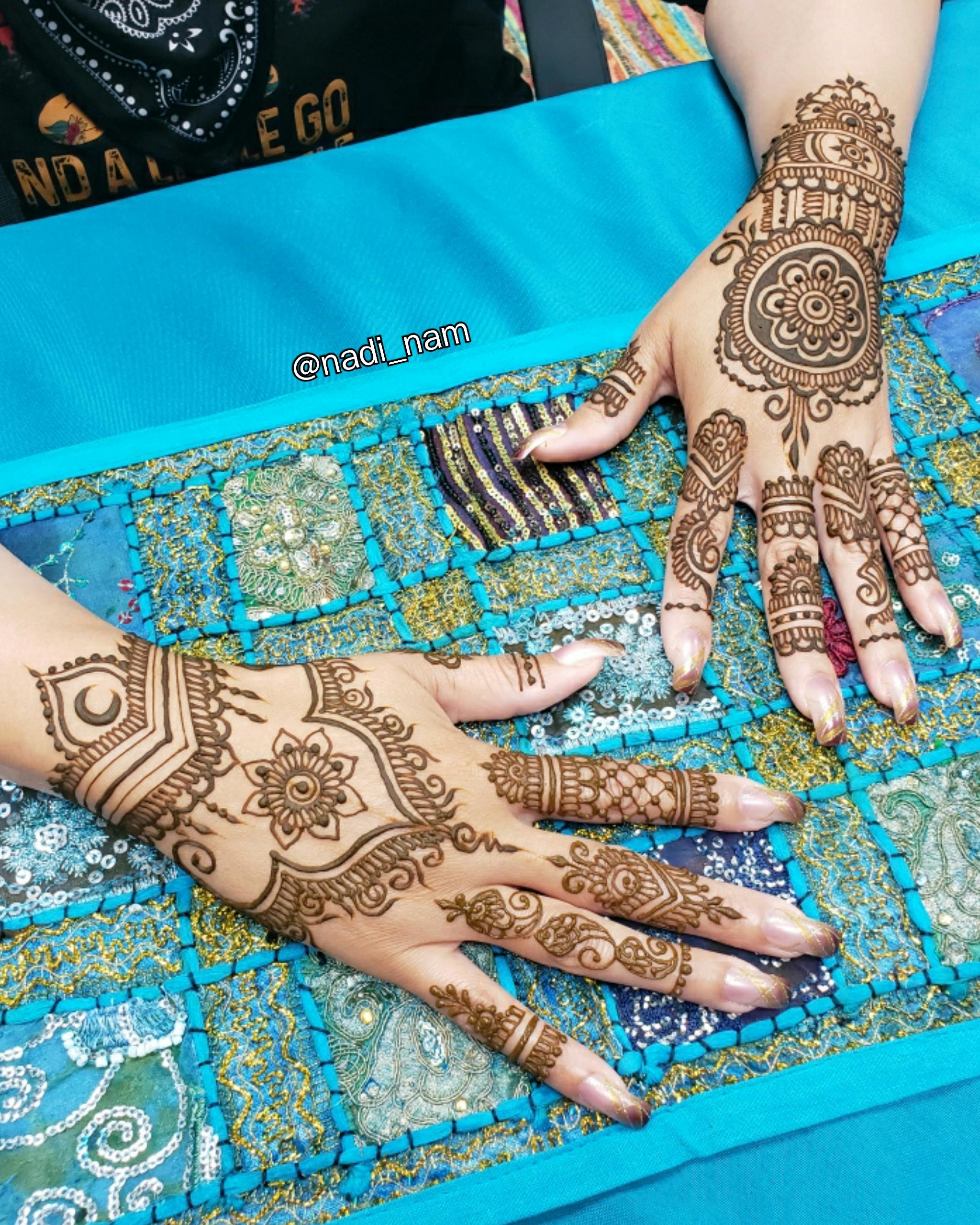 2 Medium Henna Designs