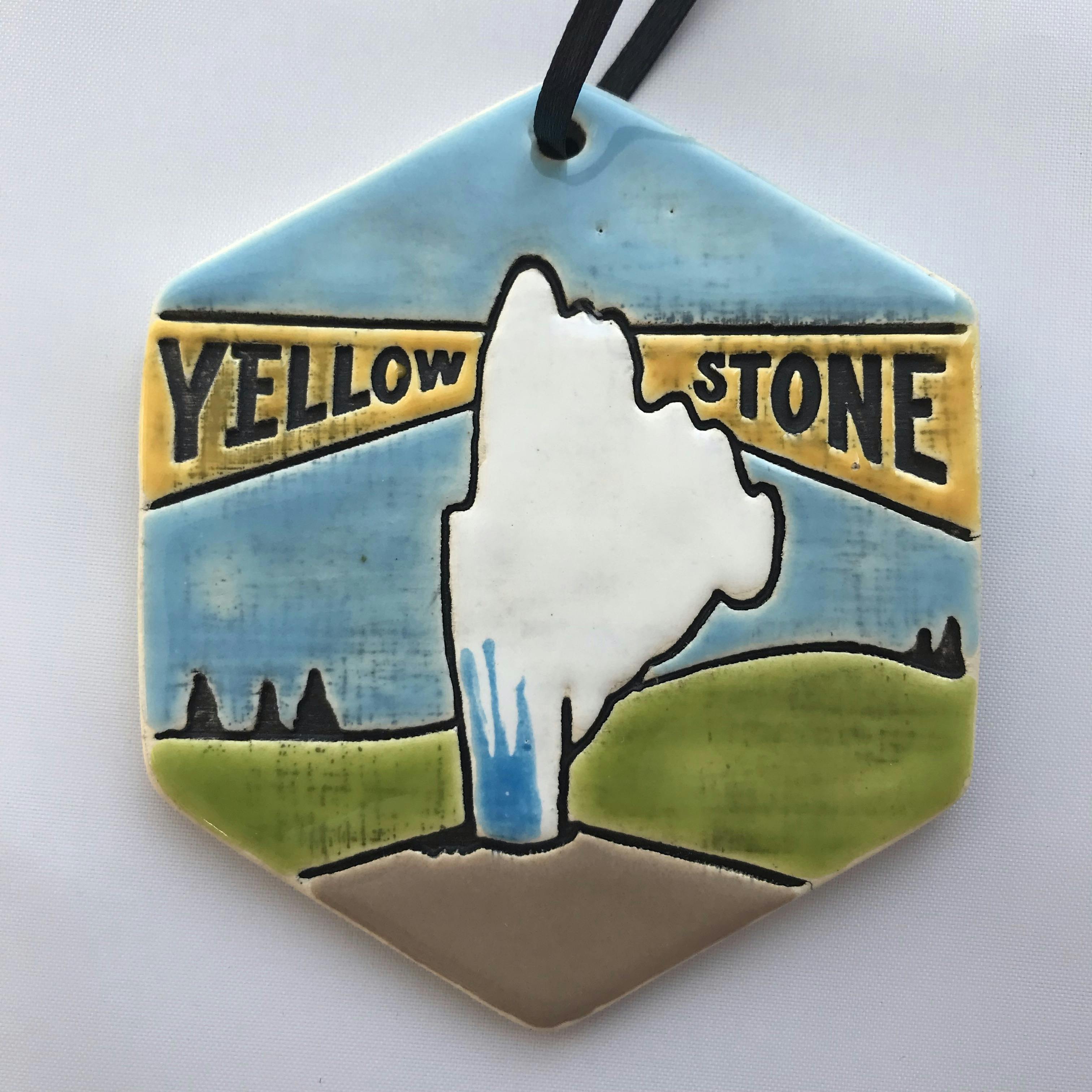 Yellowstone Old Faithful Ornament or Magnet