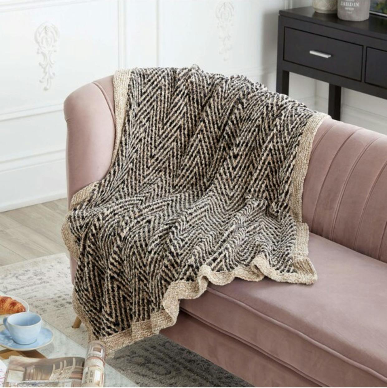 Chevron Knit Blanket