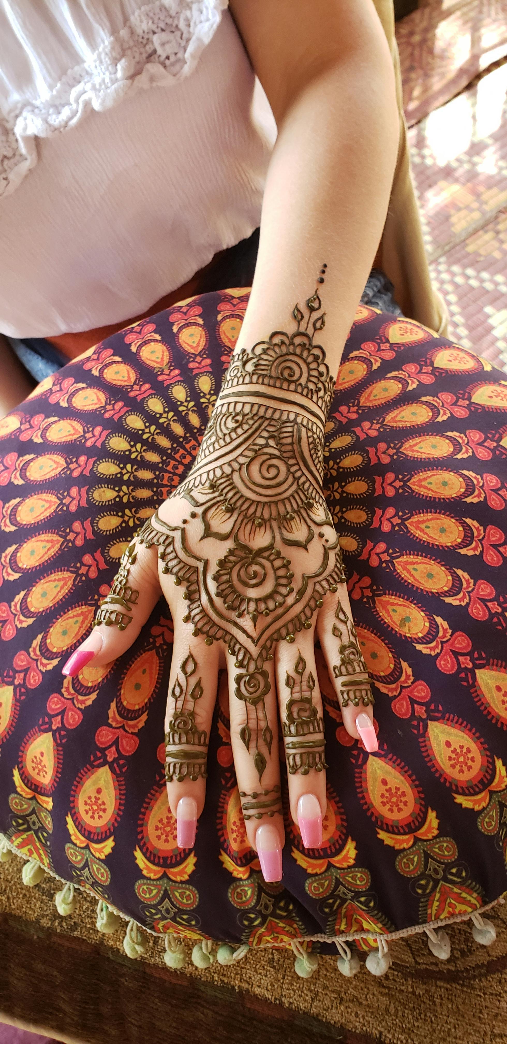 Large henna designs
