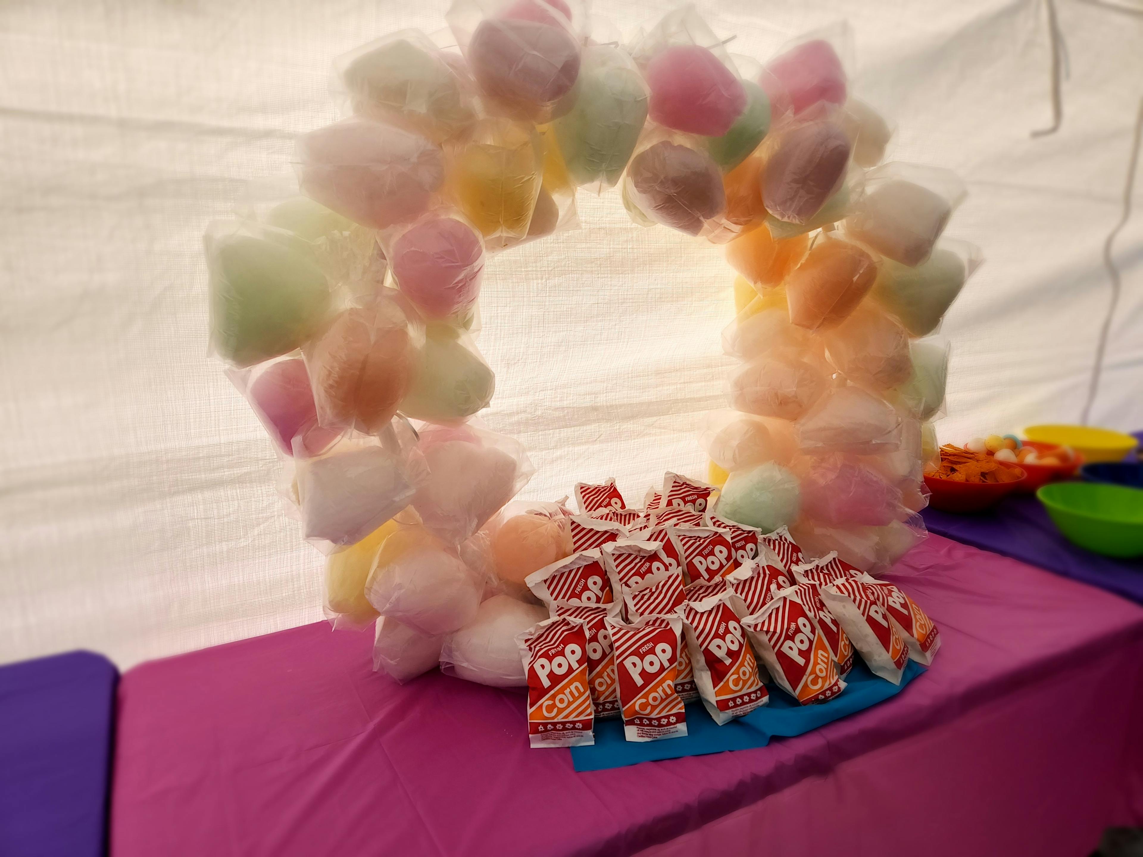 Cotton candy arch