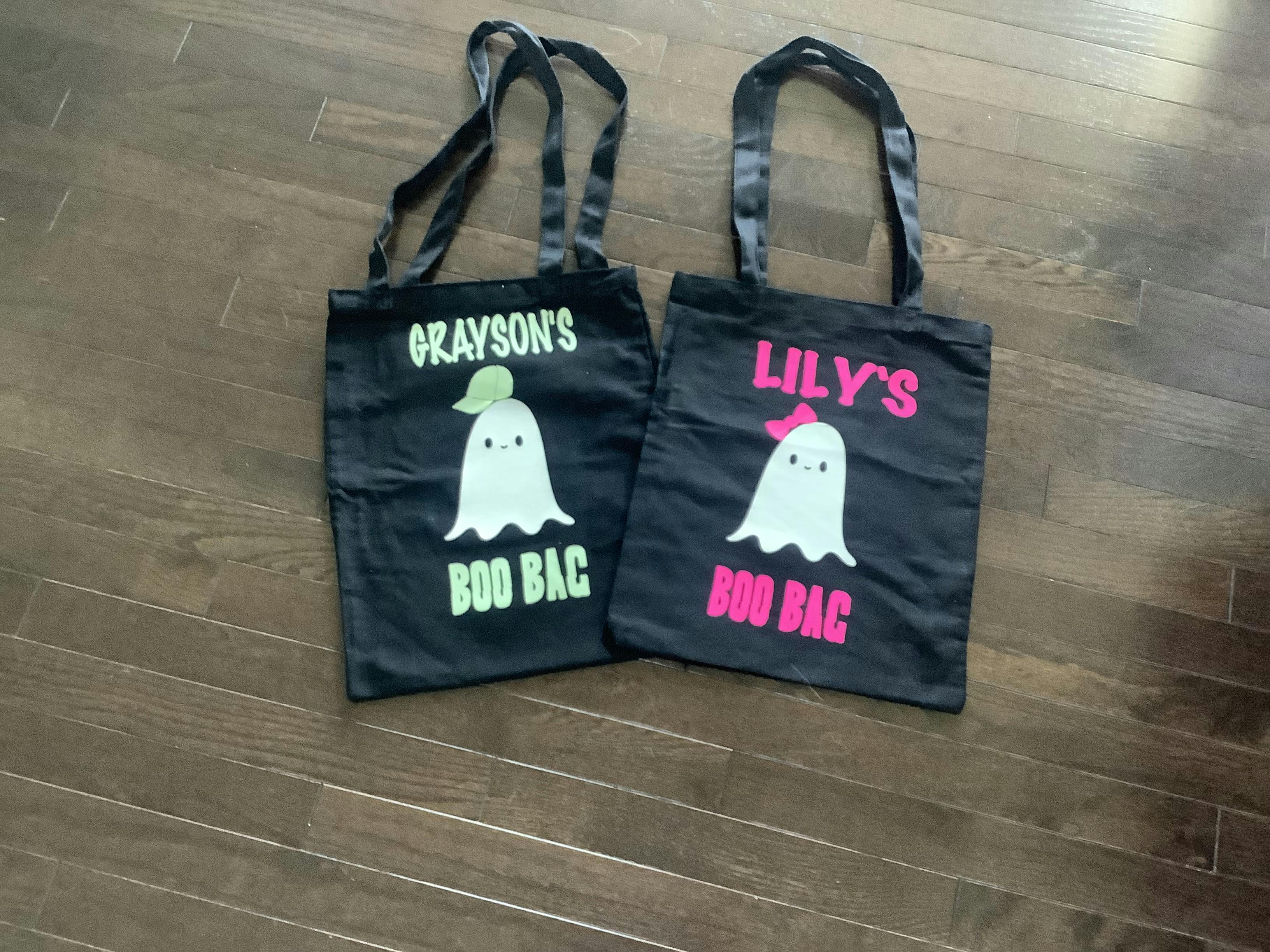 Personalized trick or treat bags