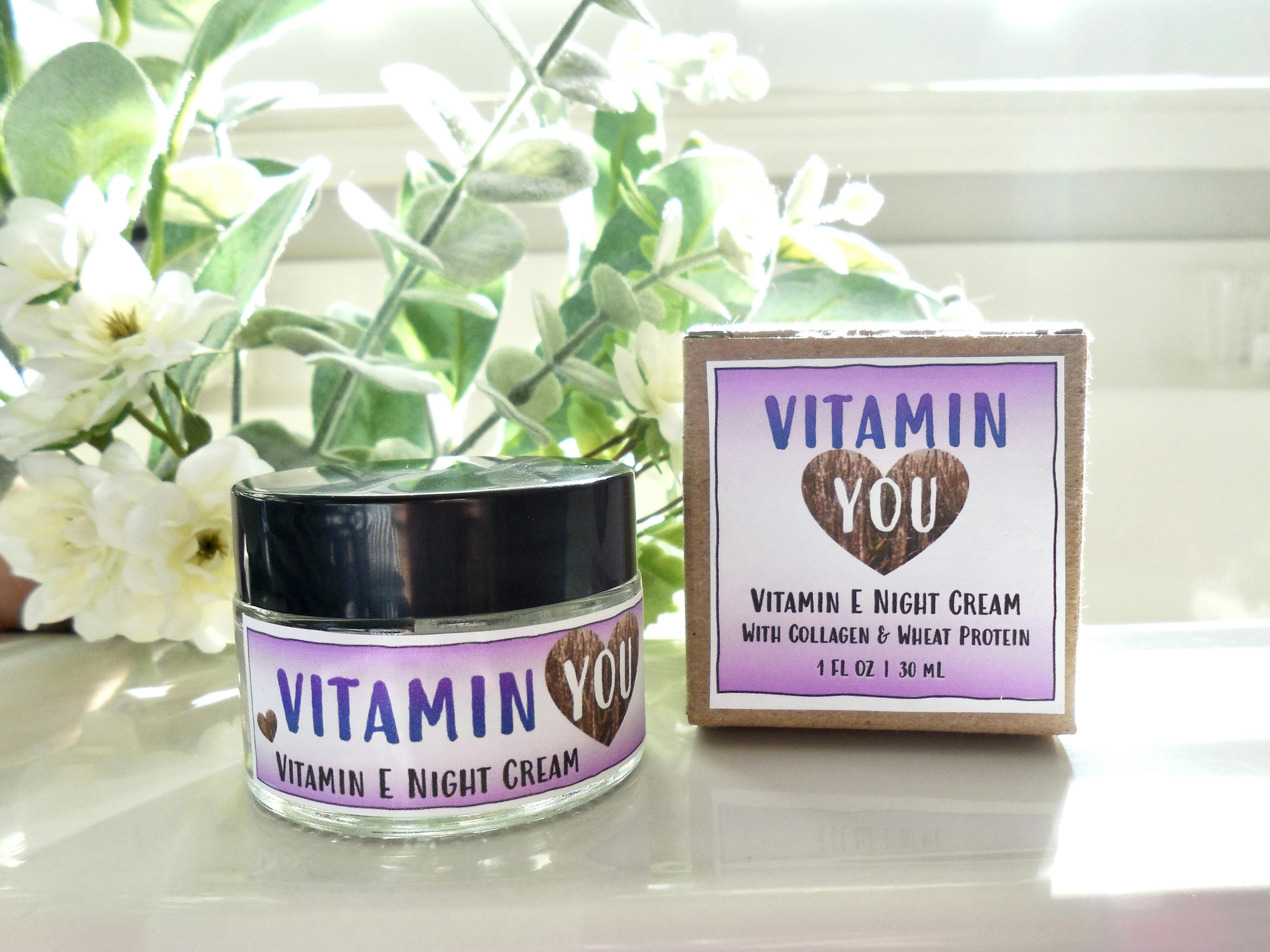 Vitamin E Night Cream w Collagen & Wheat Proteins
