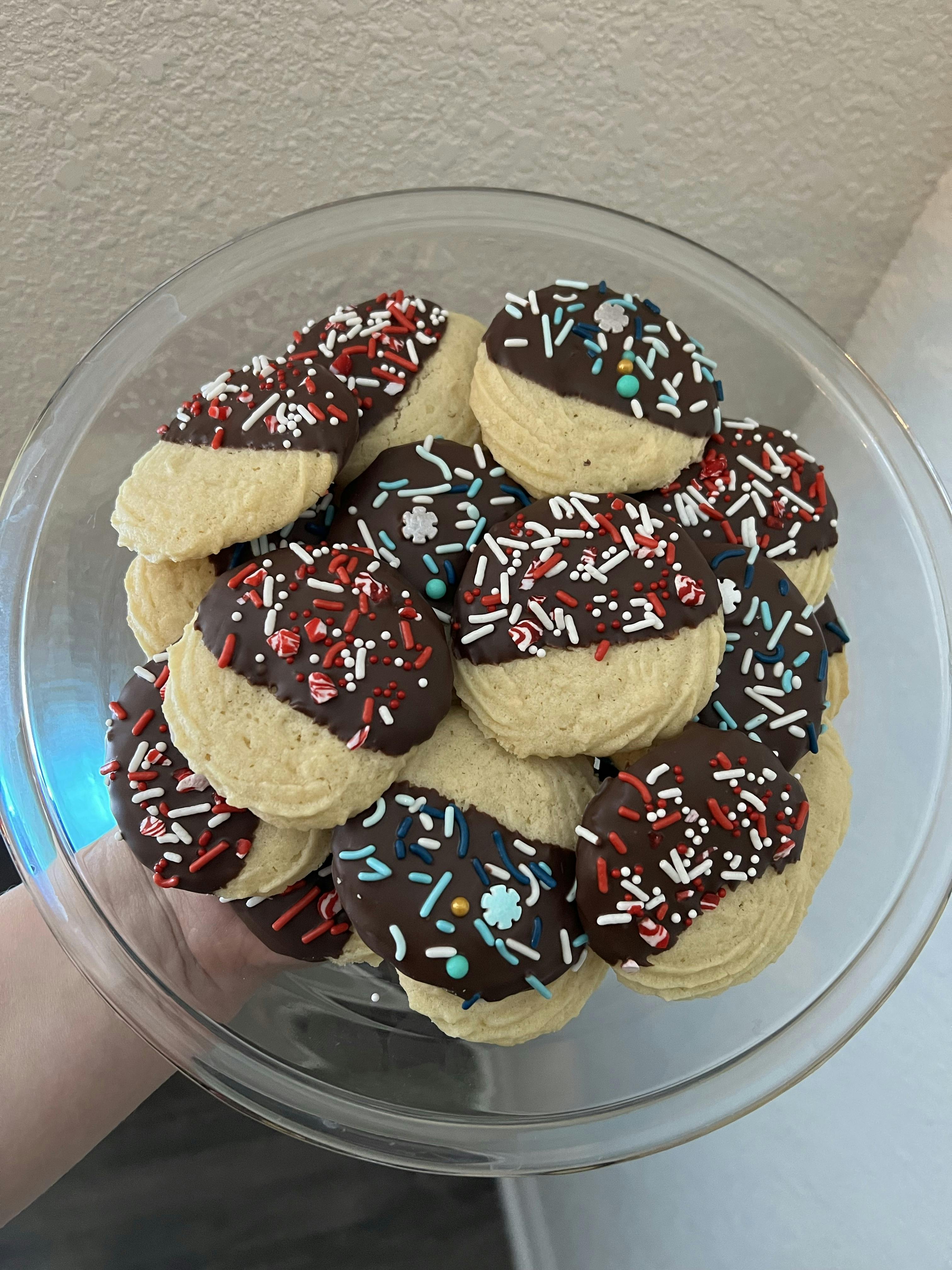 Chocolate Dipped Short Bread Cookies