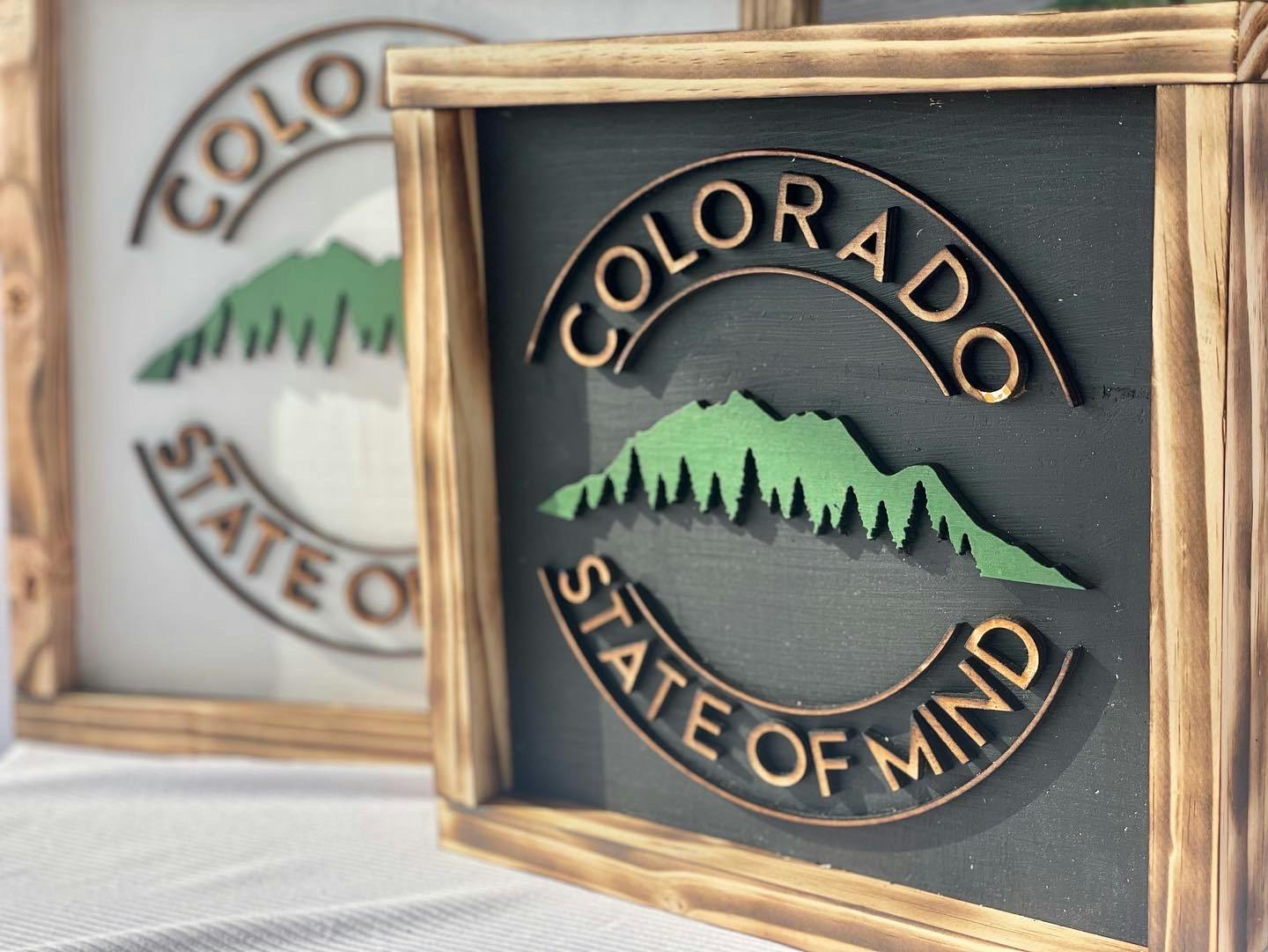 Colorado State of Mind Wood Sign