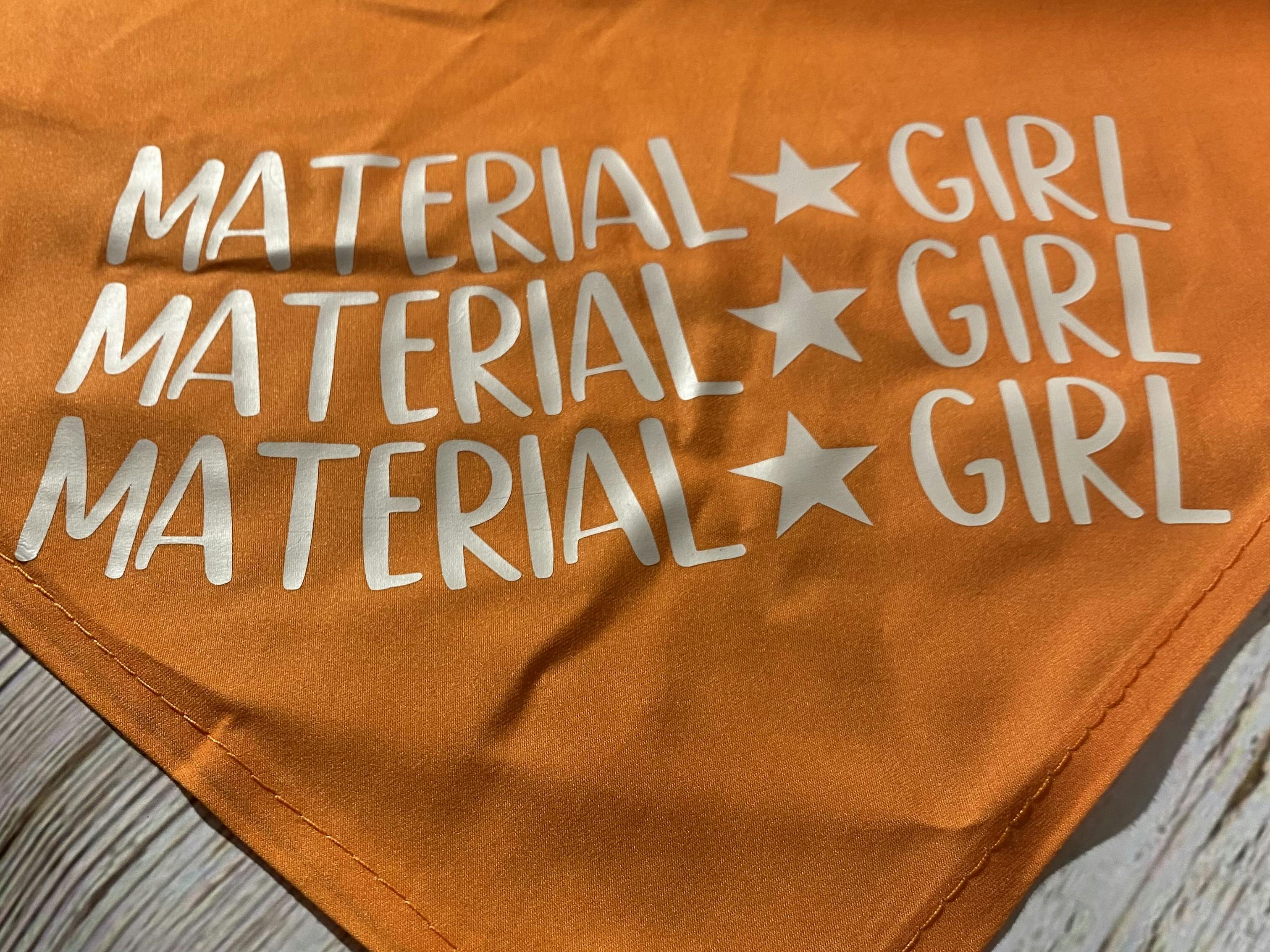 Material Girl Dog Bandana