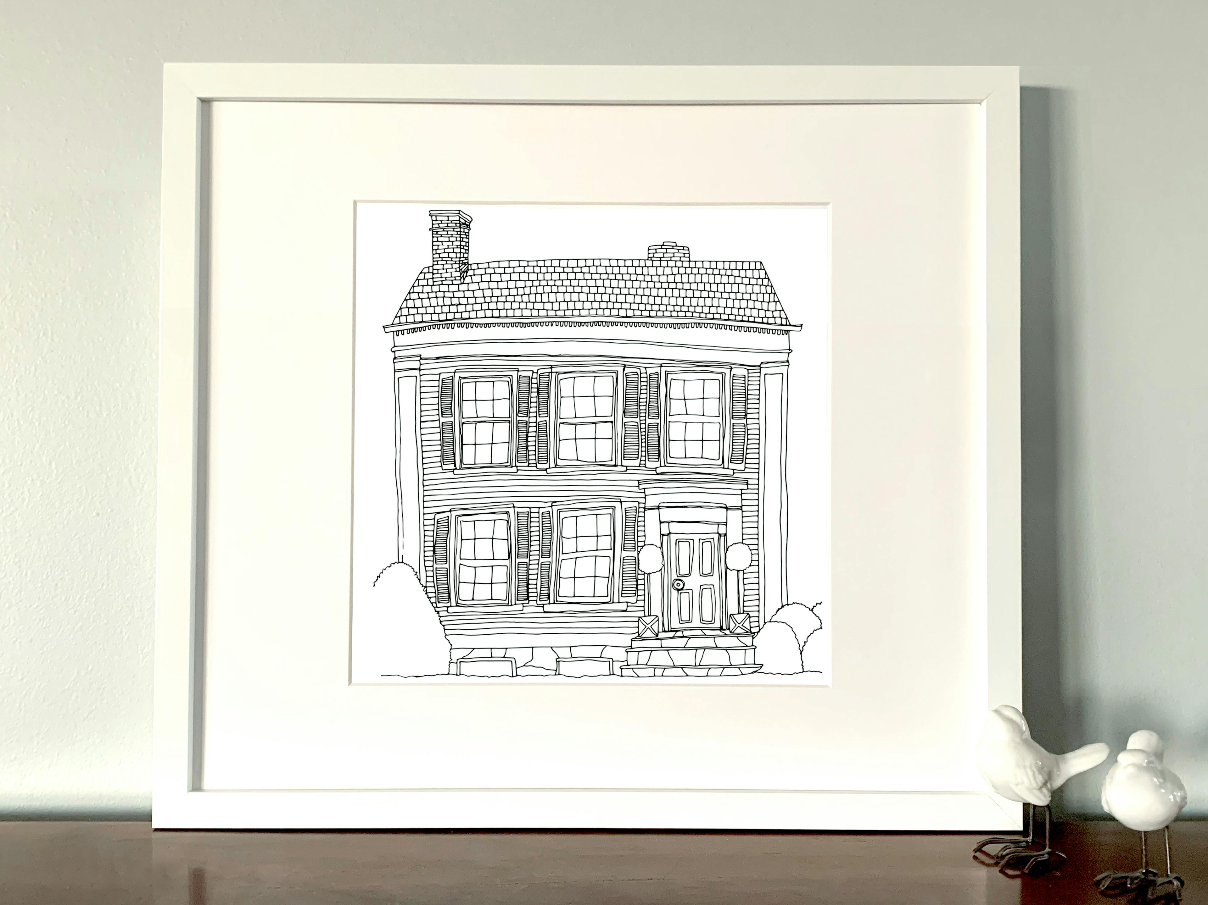 Custom Home Drawing