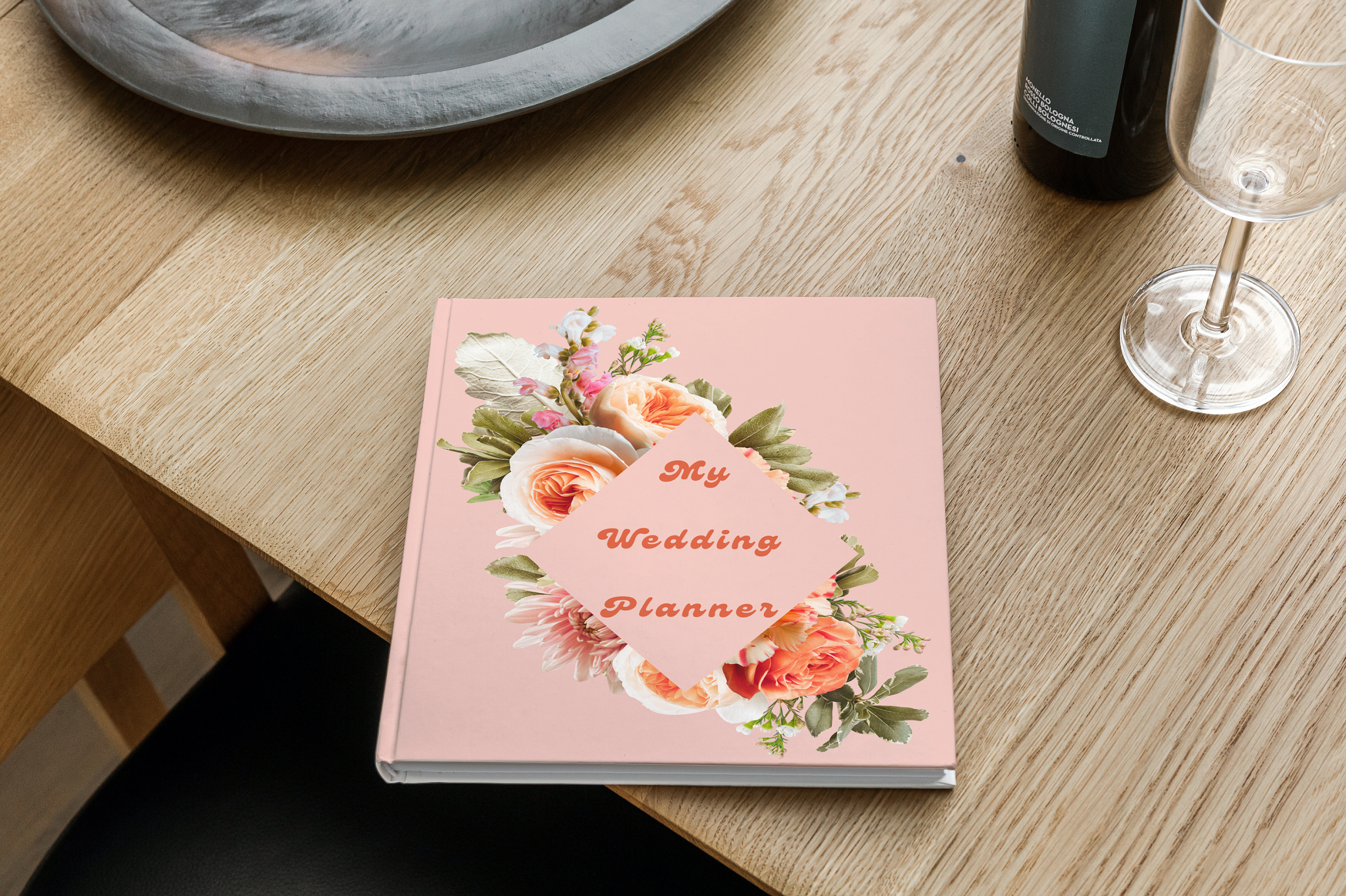 Printable Pink Floral Wedding Planner