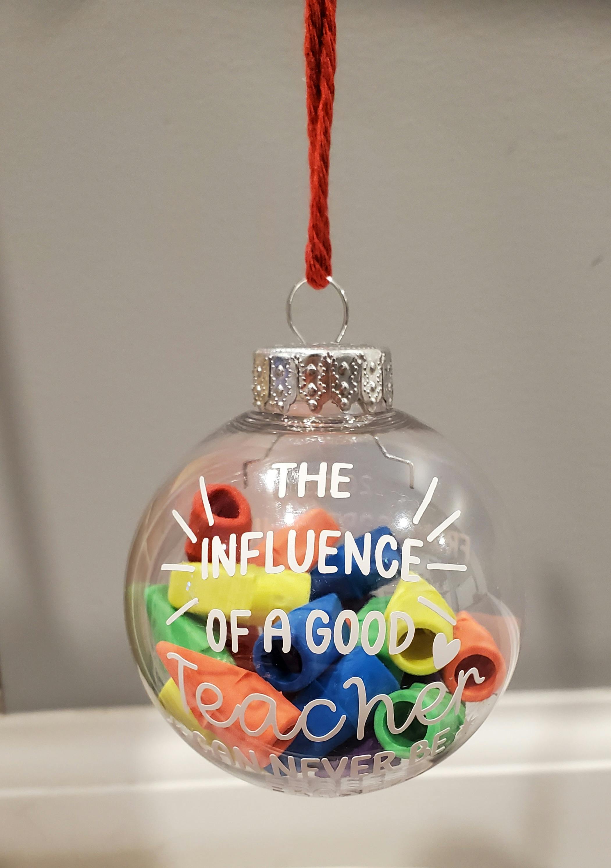 Teacher Eraser Ornament 