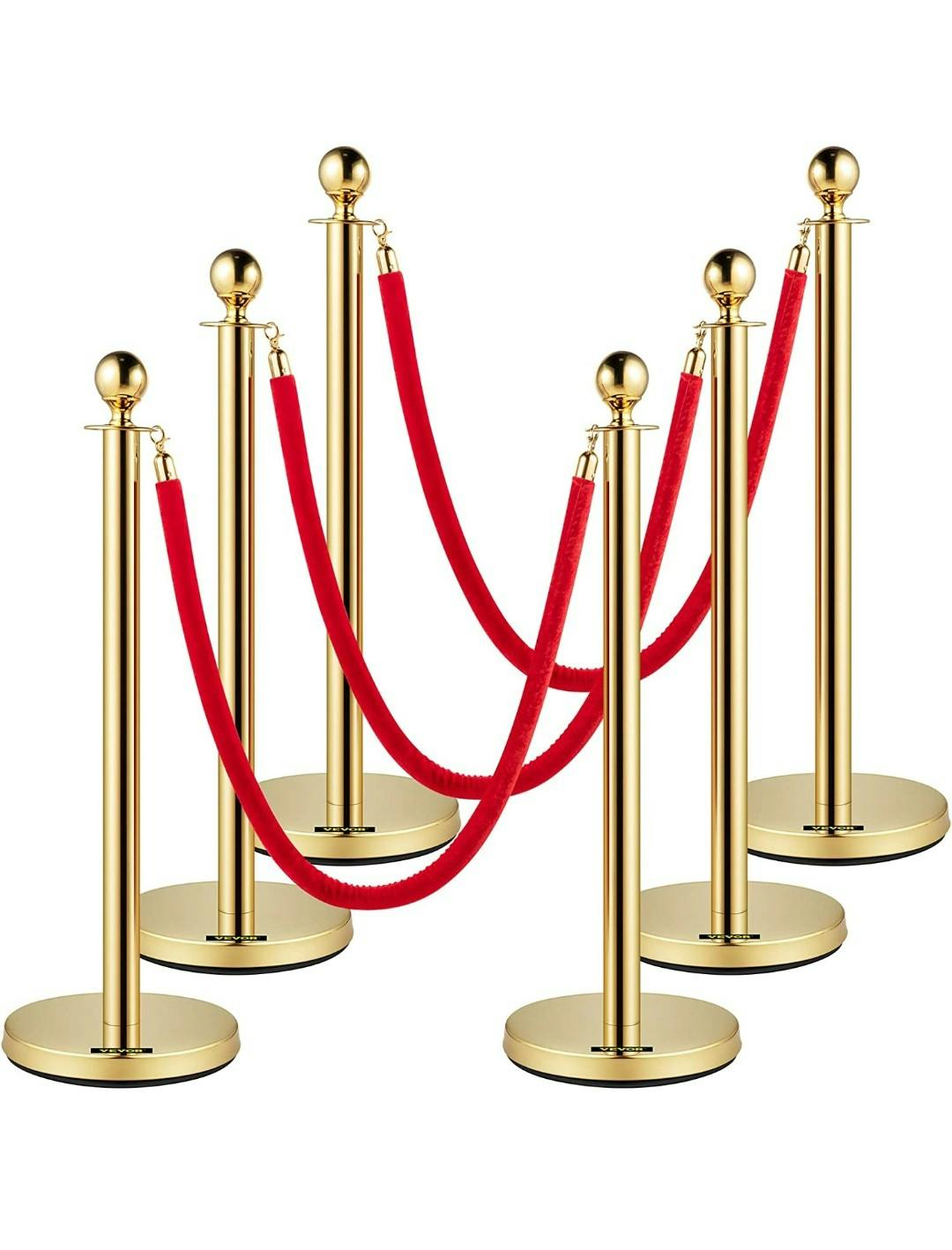 Gold Stanchions & Red Carpet 