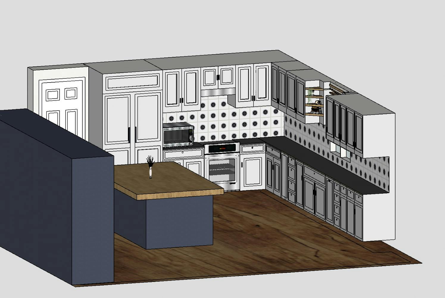 One room rendering 2D or 3D 