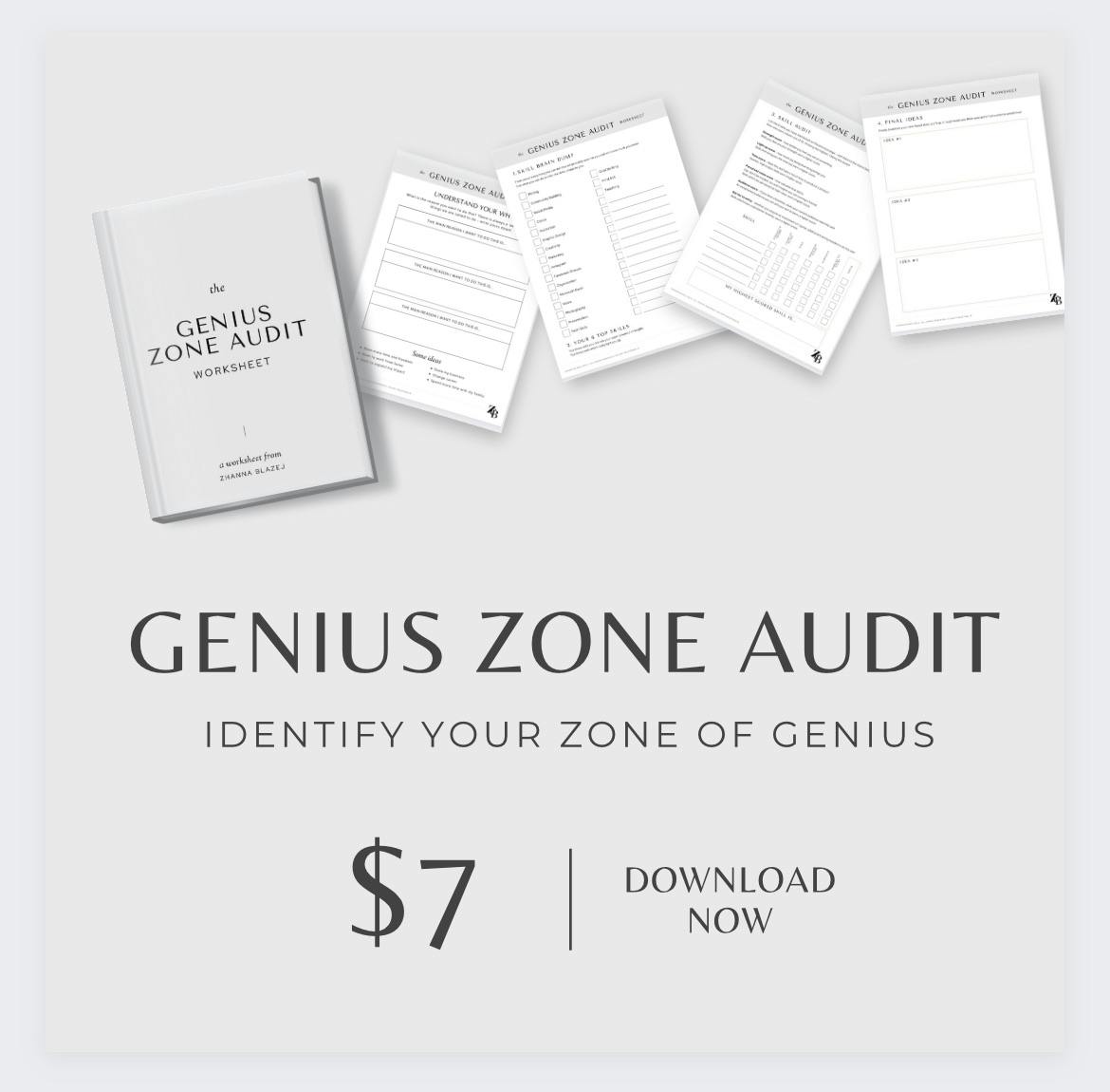 Genius Zone Audit