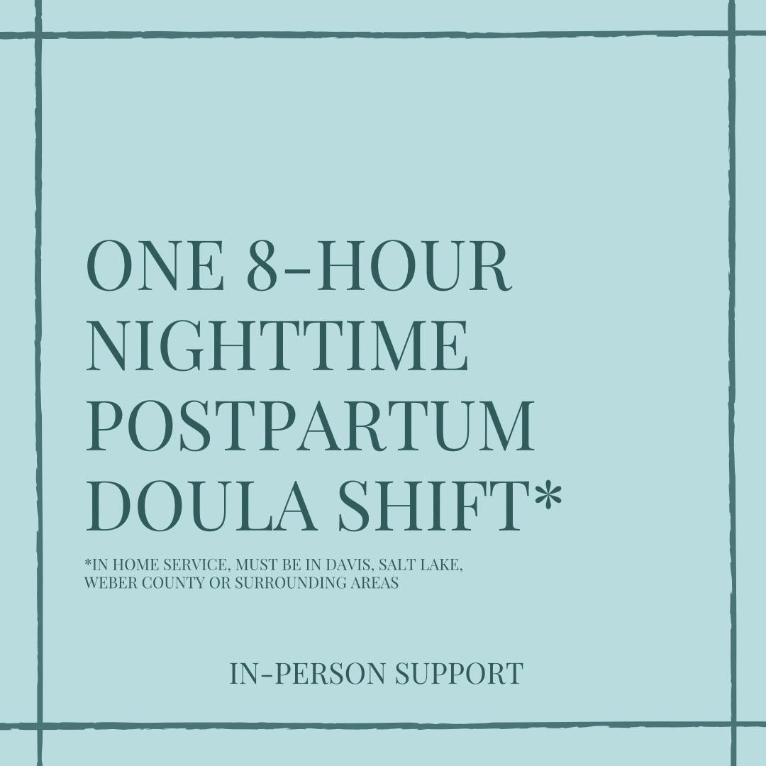 One 8-Hour Nighttime Postpartum Doula Shift*