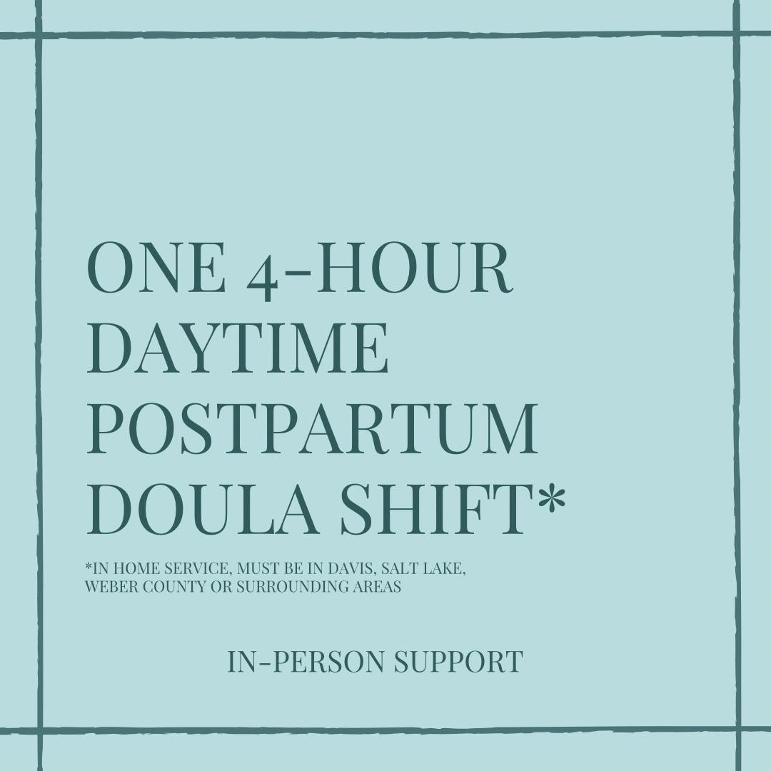 One 4-Hour Daytime Postpartum Doula Shift* 