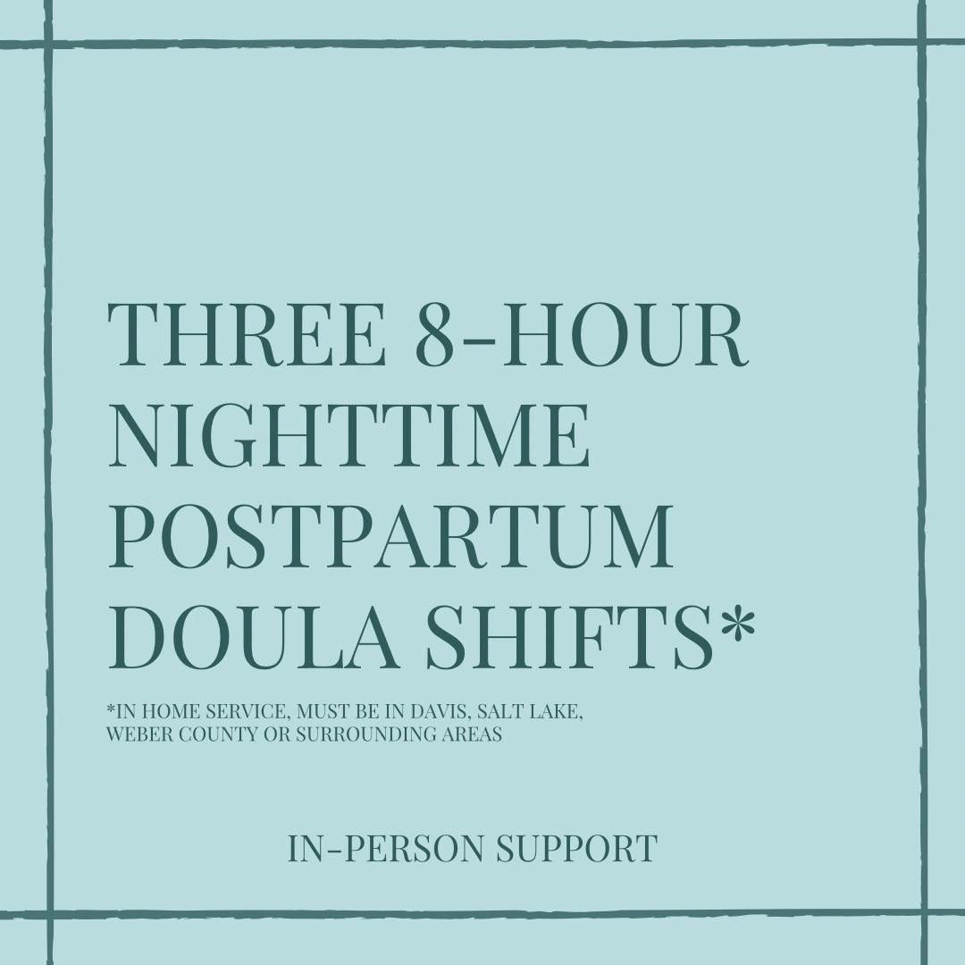 Three 8-Hour Nights of Postpartum Doula Support*
