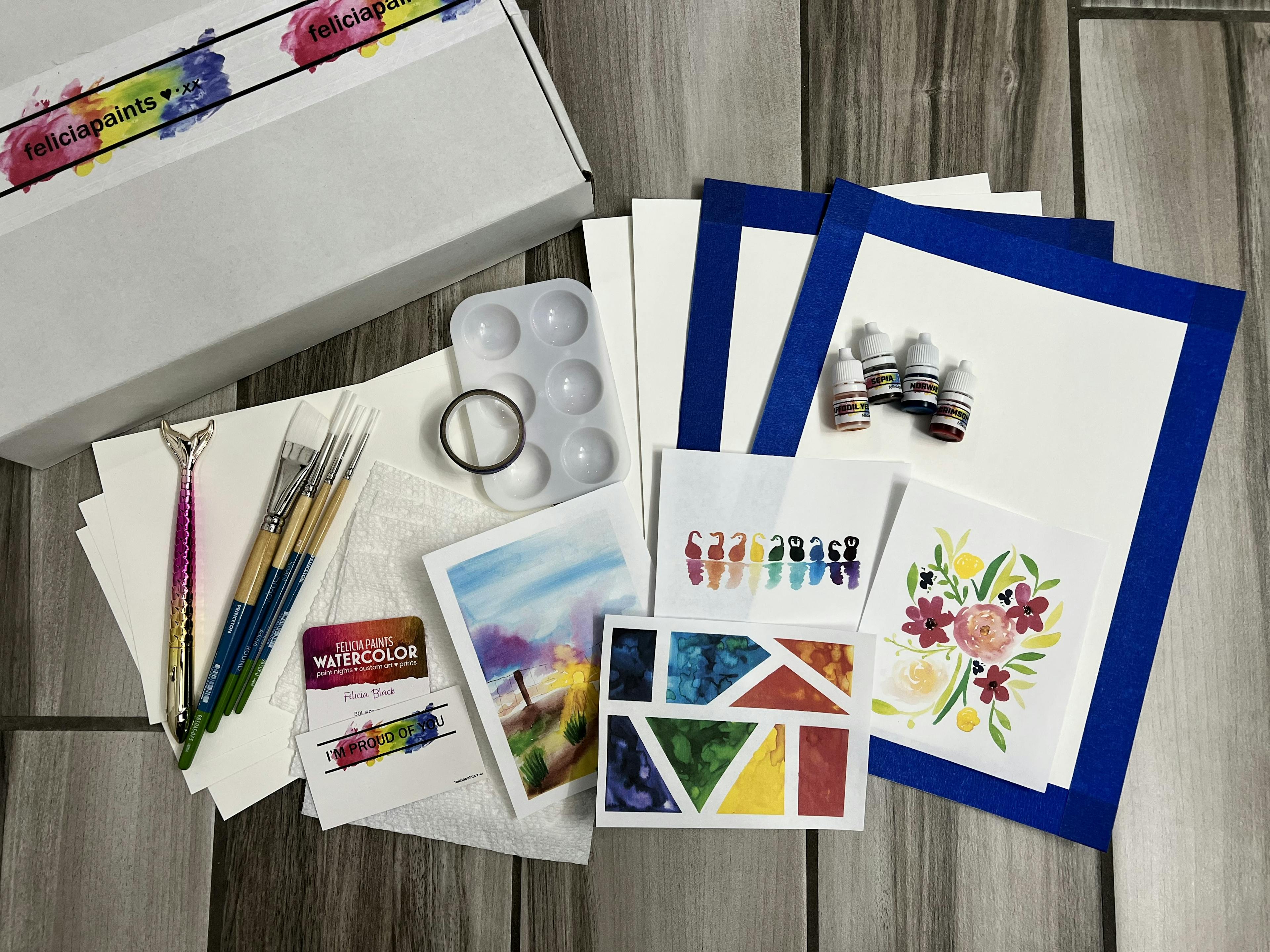 Gleeful Watercolor Box - Watercolor Kit