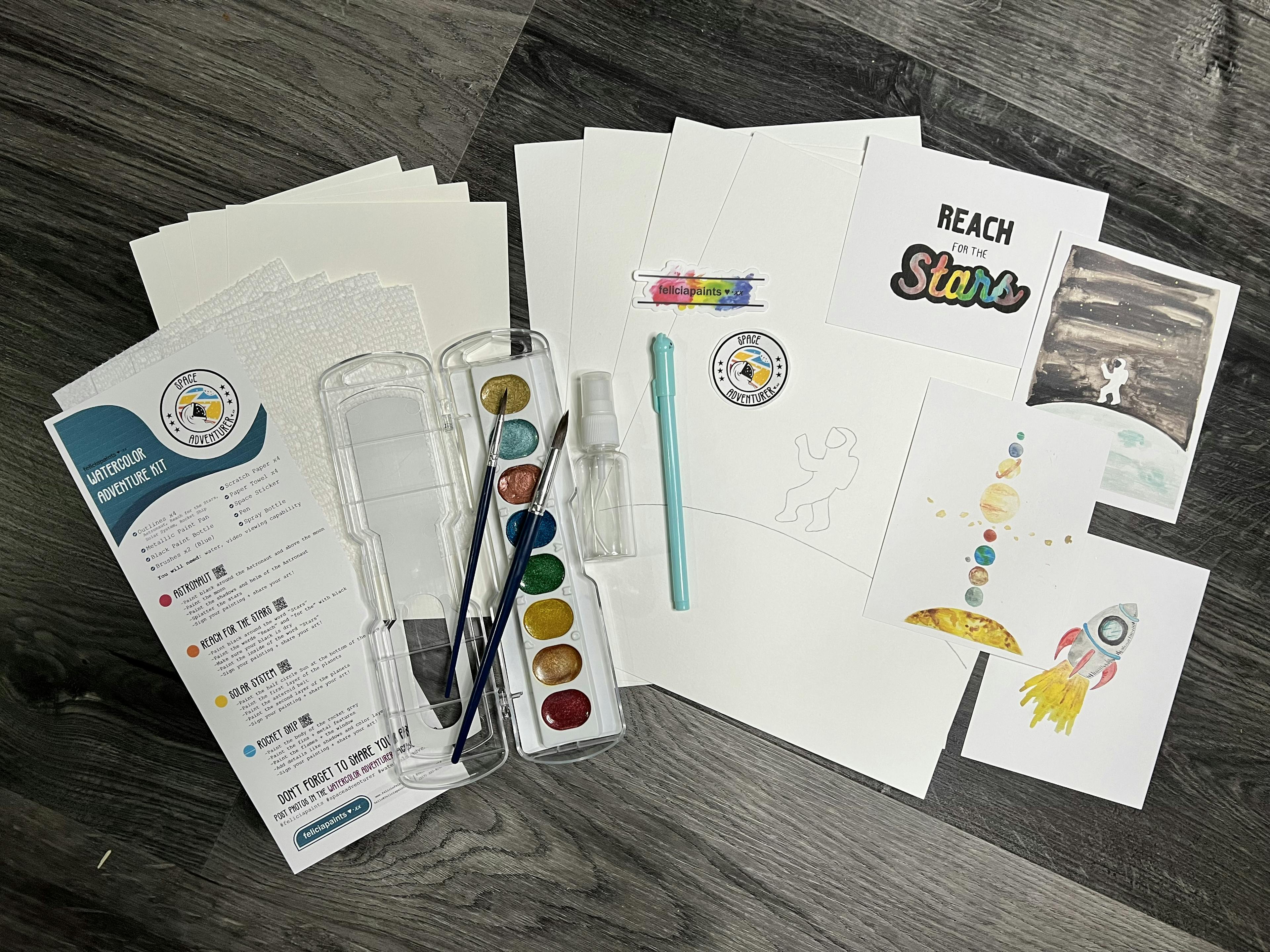 Space Adventurer - Kids Watercolor Kit
